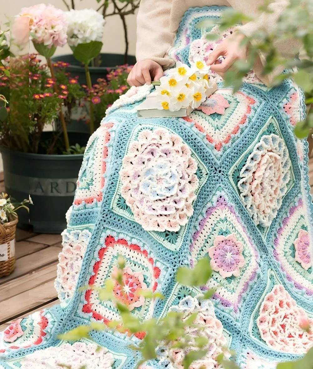 Hydrangea Blanket crochet project