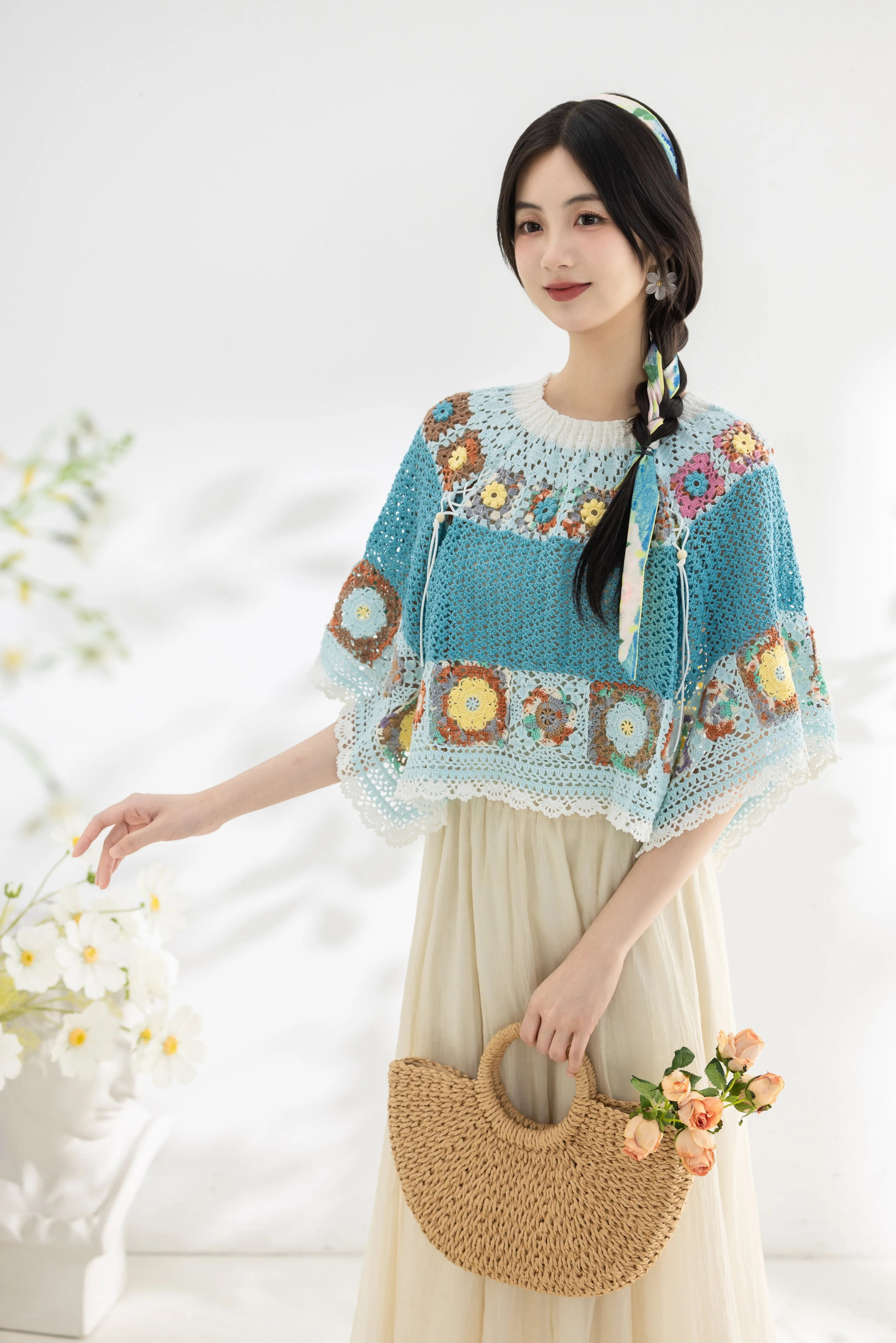 Summer Lace Multi-use Cape crochet project