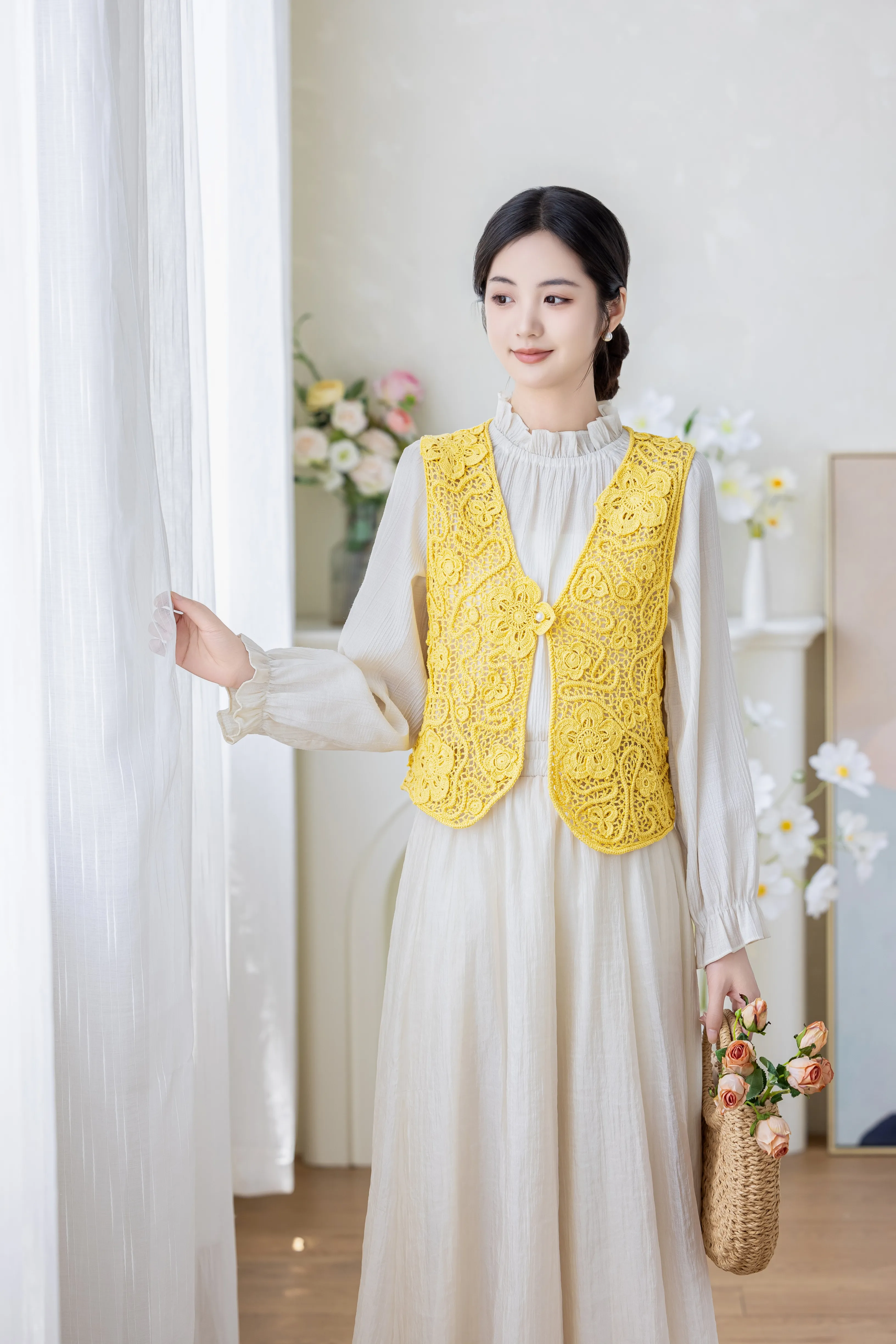 Chic Lace Vest crochet project