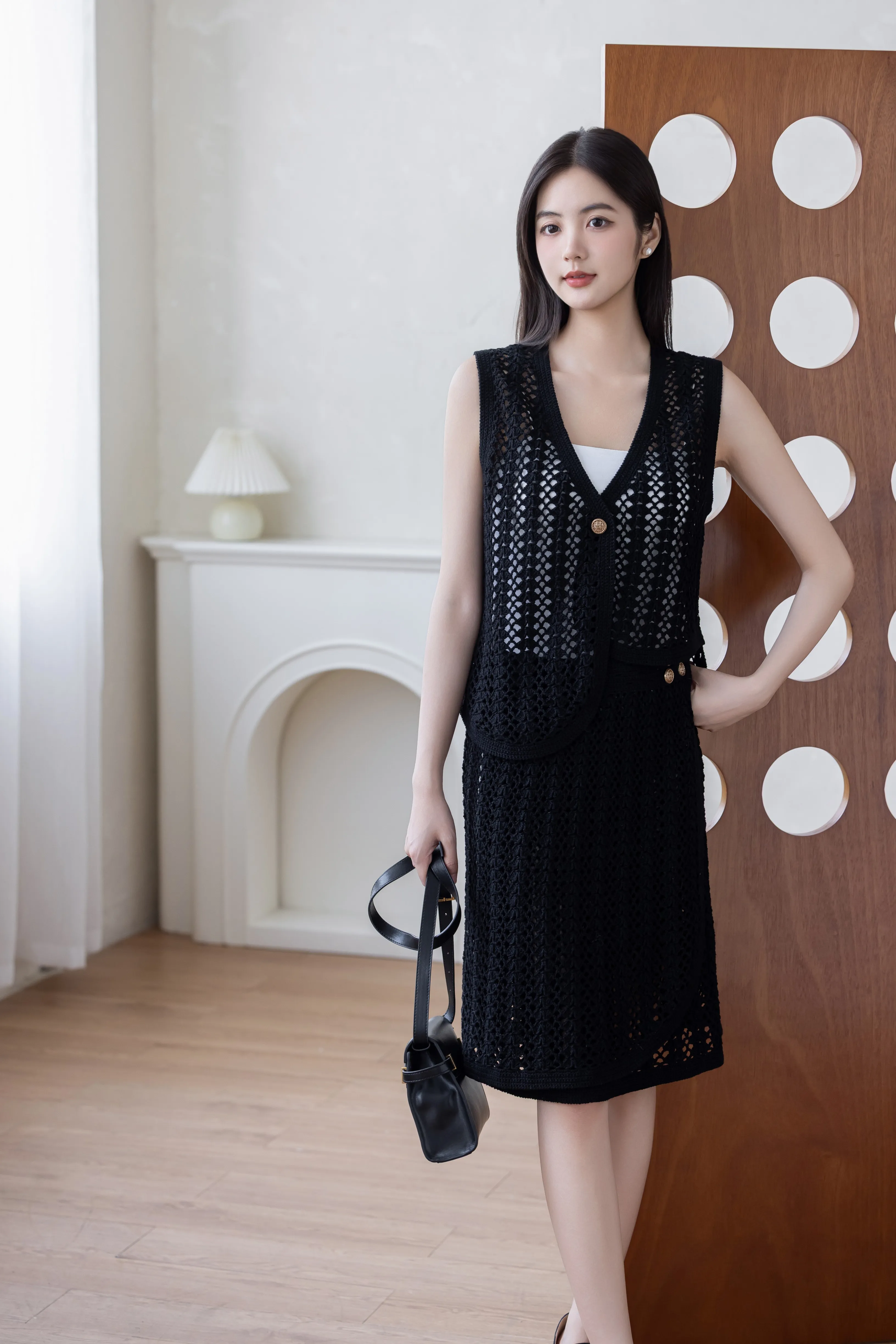 Lumen Vest-Skirt Set crochet project