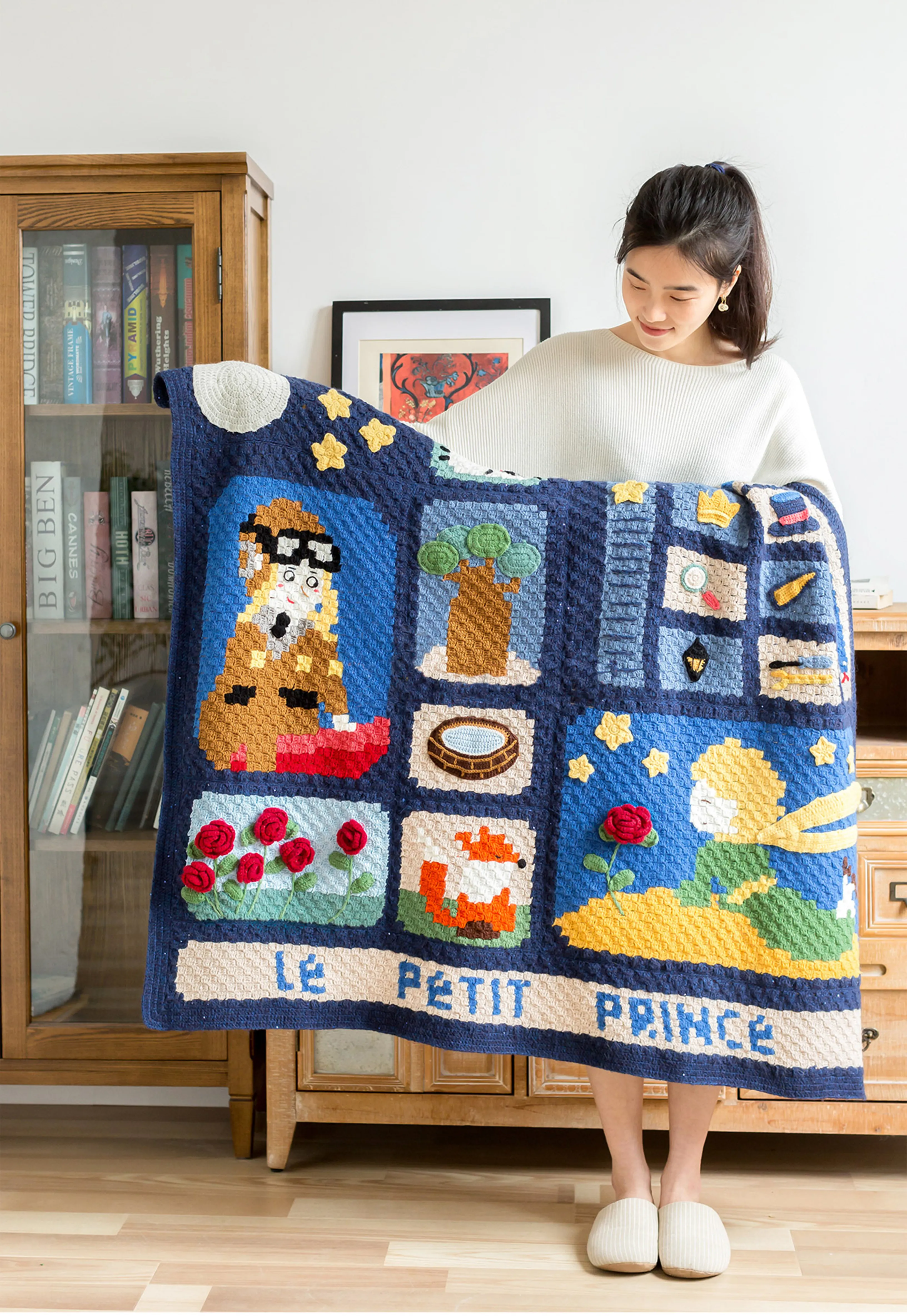 Little Prince Pixel Blanket crochet project