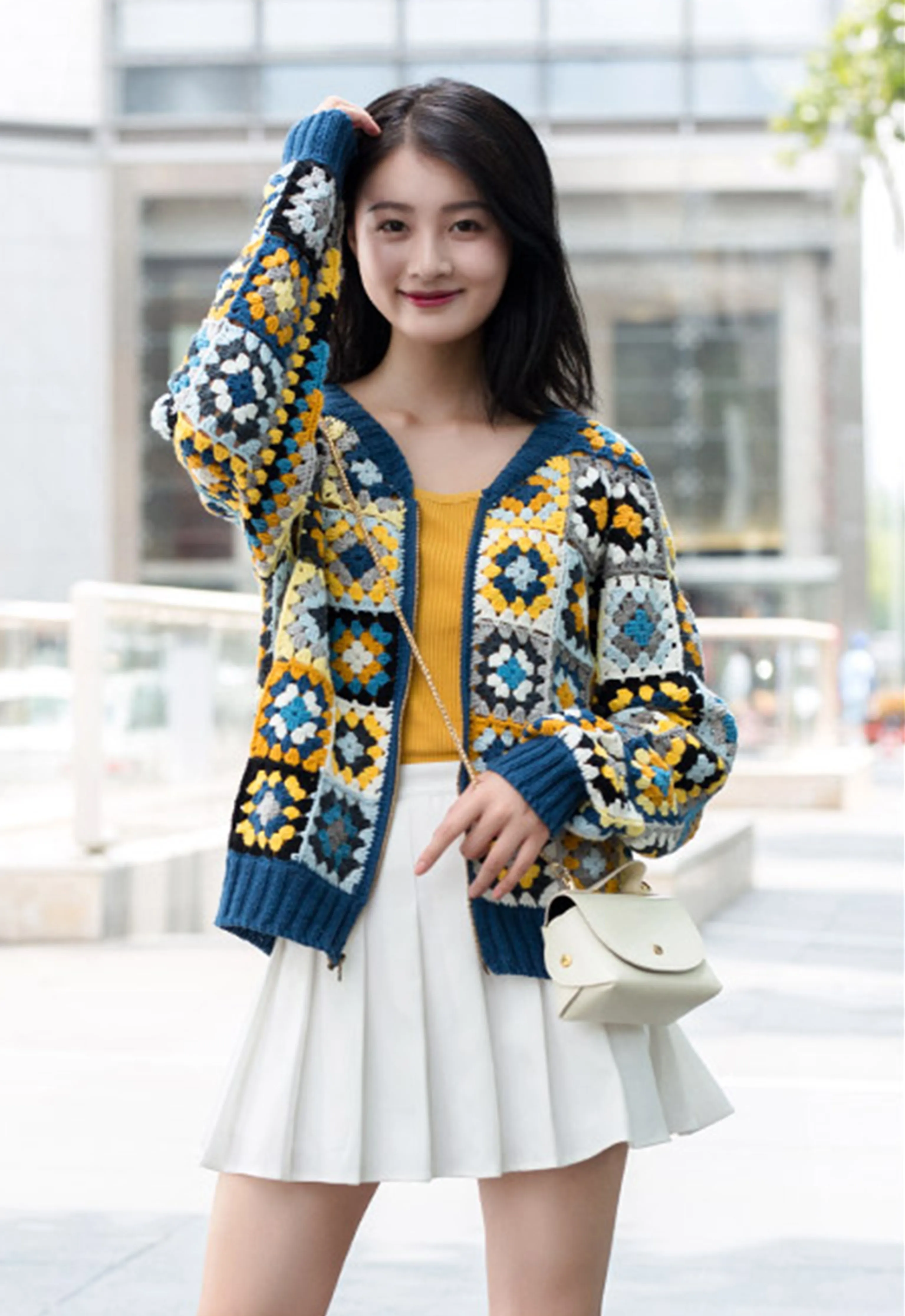 Granny Square Jacket crochet project
