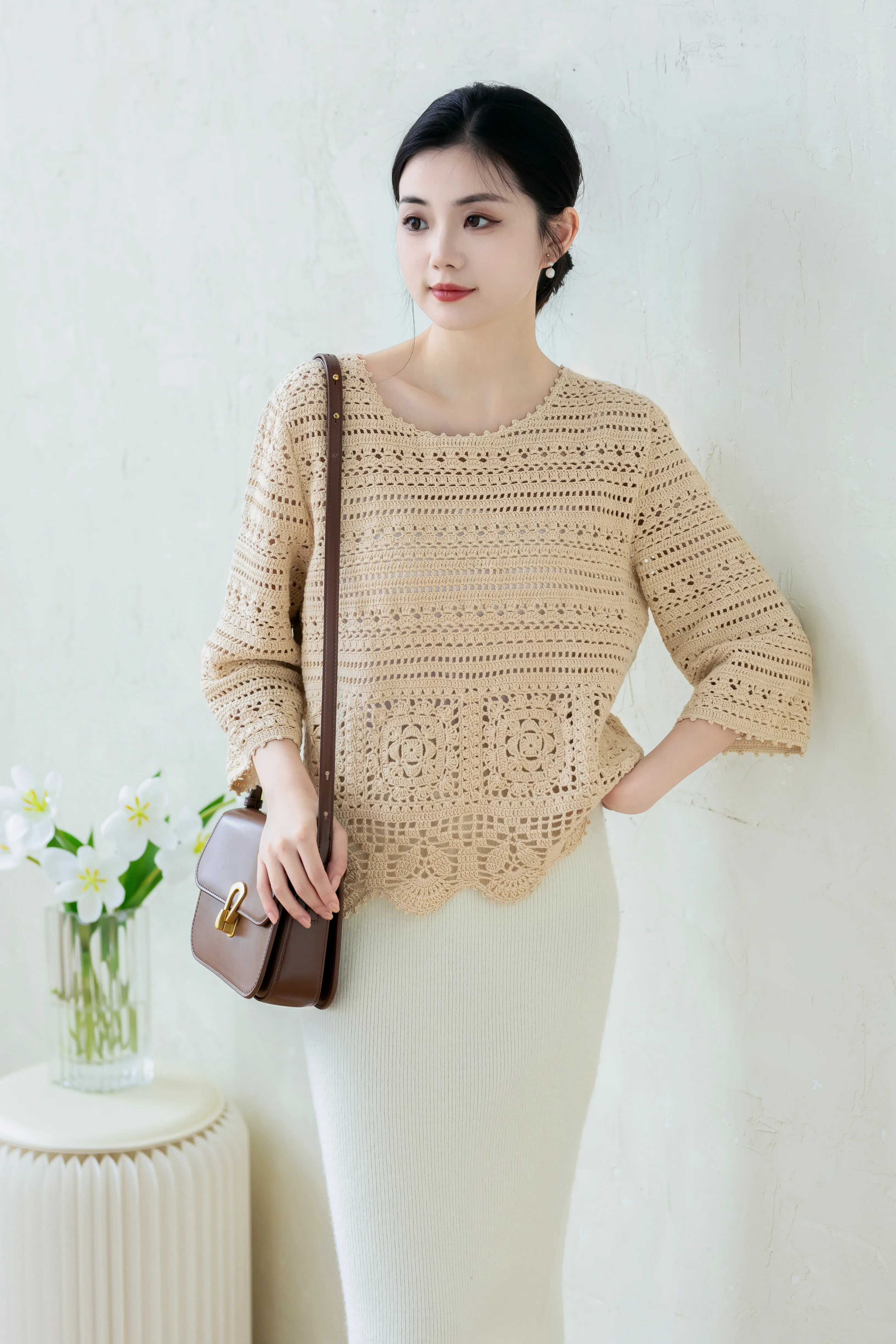 Elegant Floral crochet project