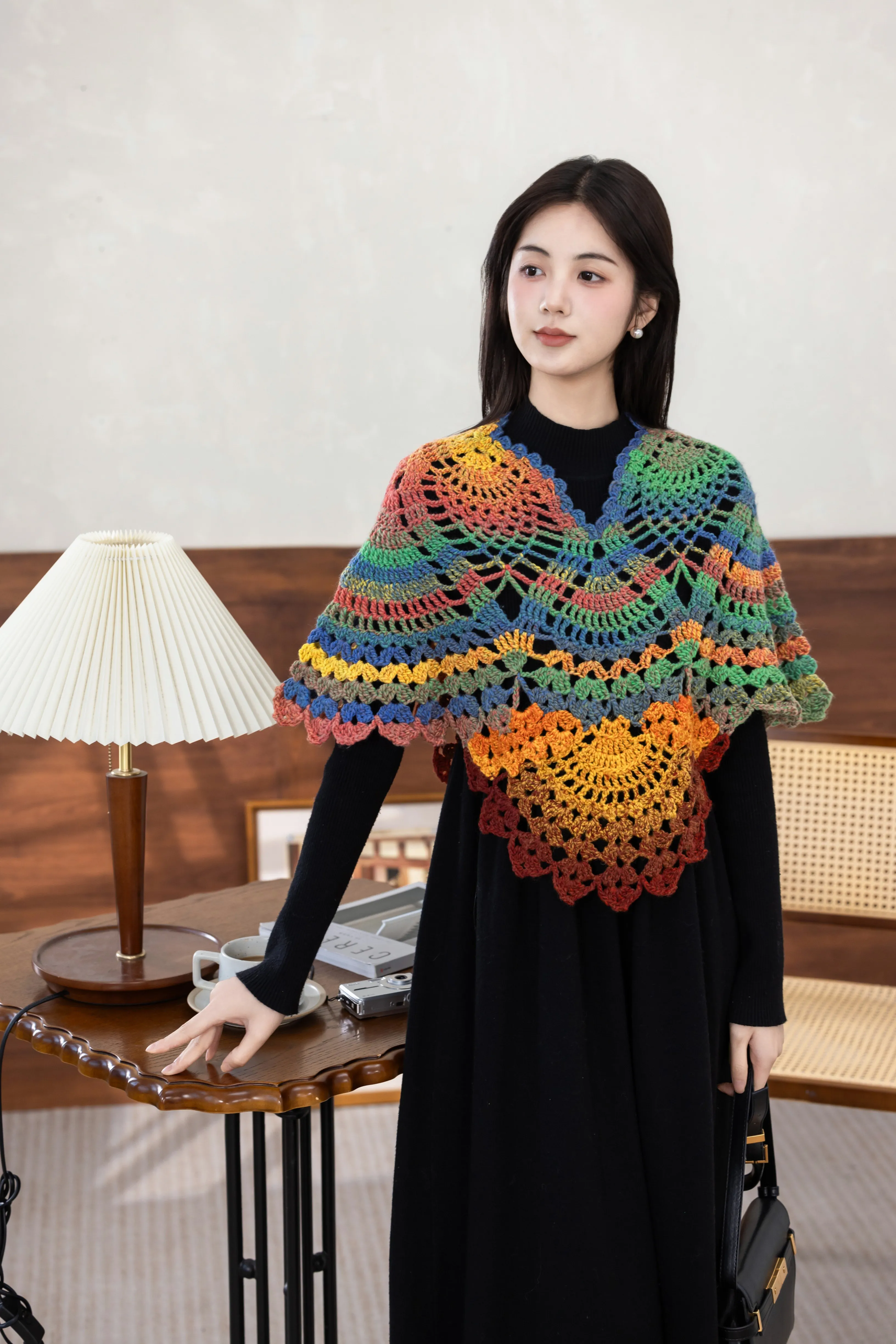 Meadow Cape crochet project