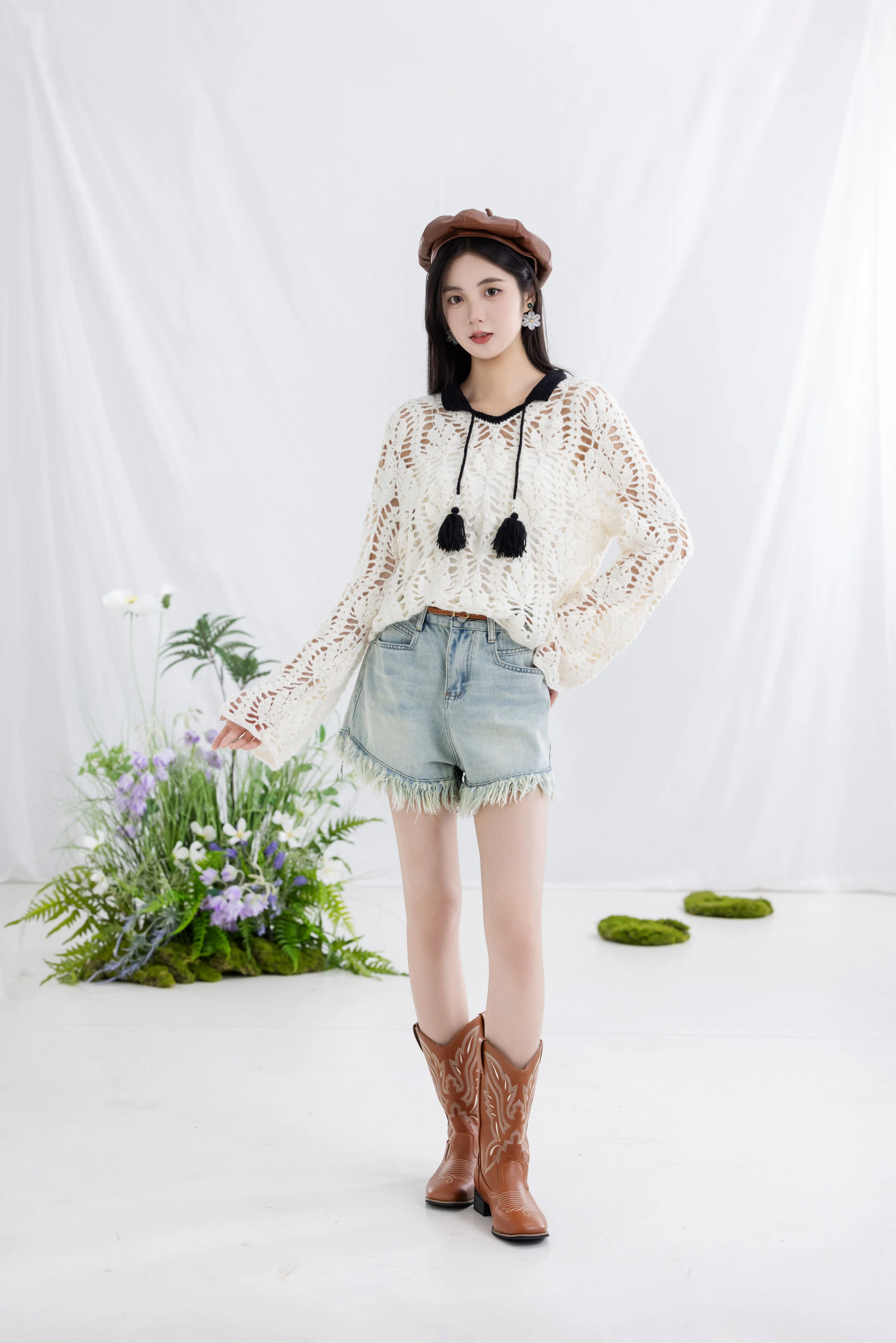 Foliage Blouse crochet project