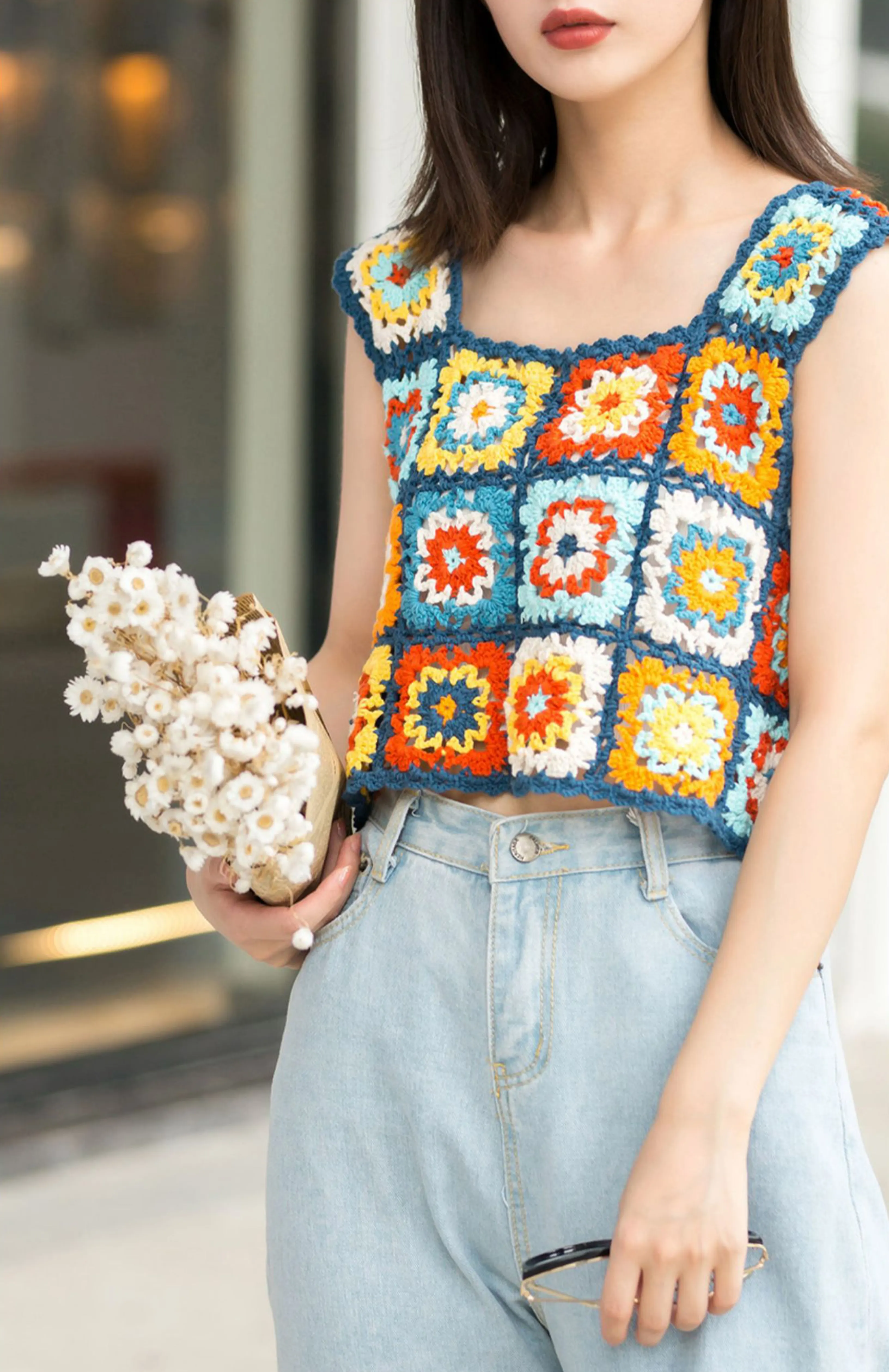 Granny Square Vest tutorial cover
