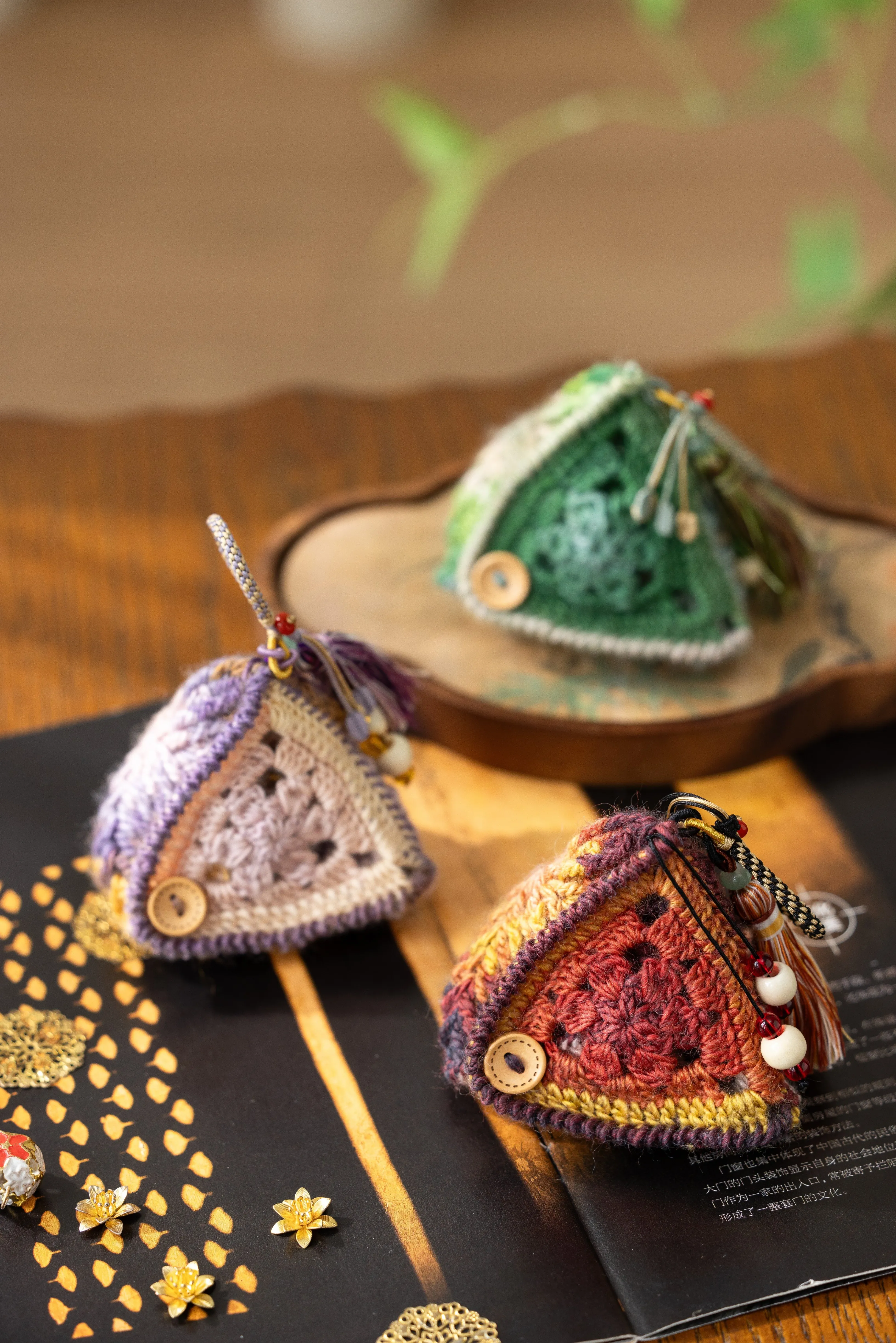Lucky Zongzi Pouch crochet project