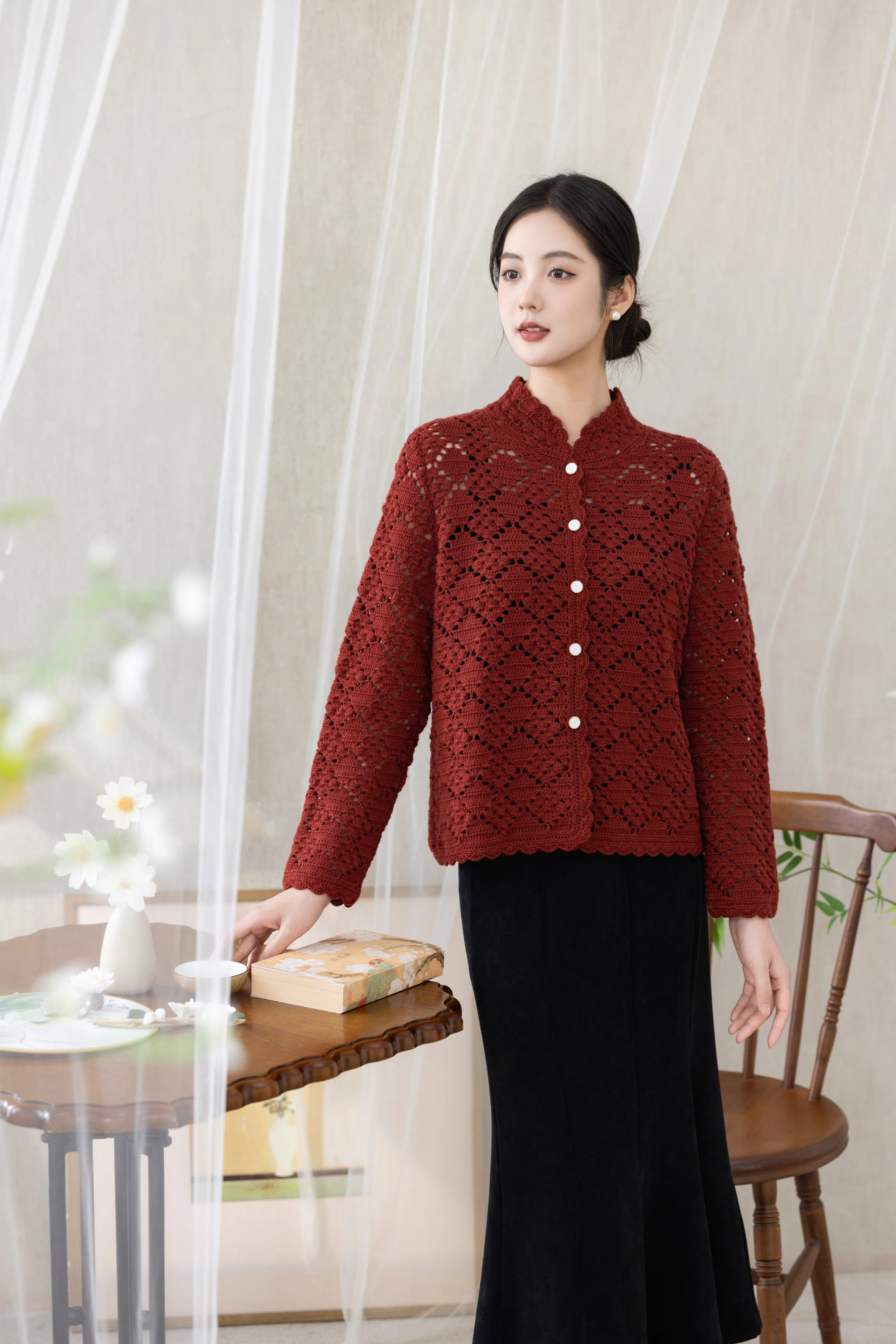 Wistful Willow Cardigan crochet project