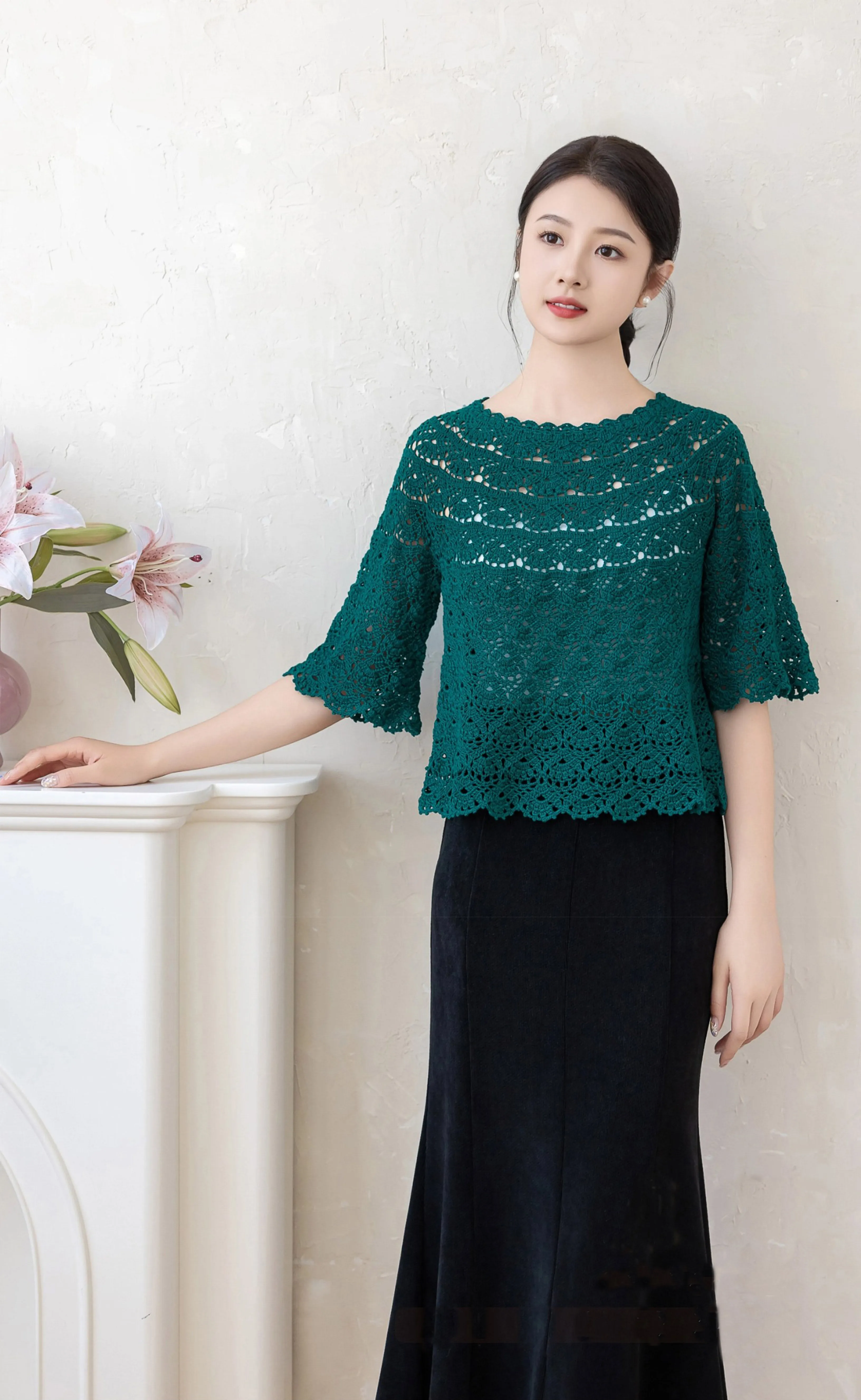 Scallion Sweater crochet project