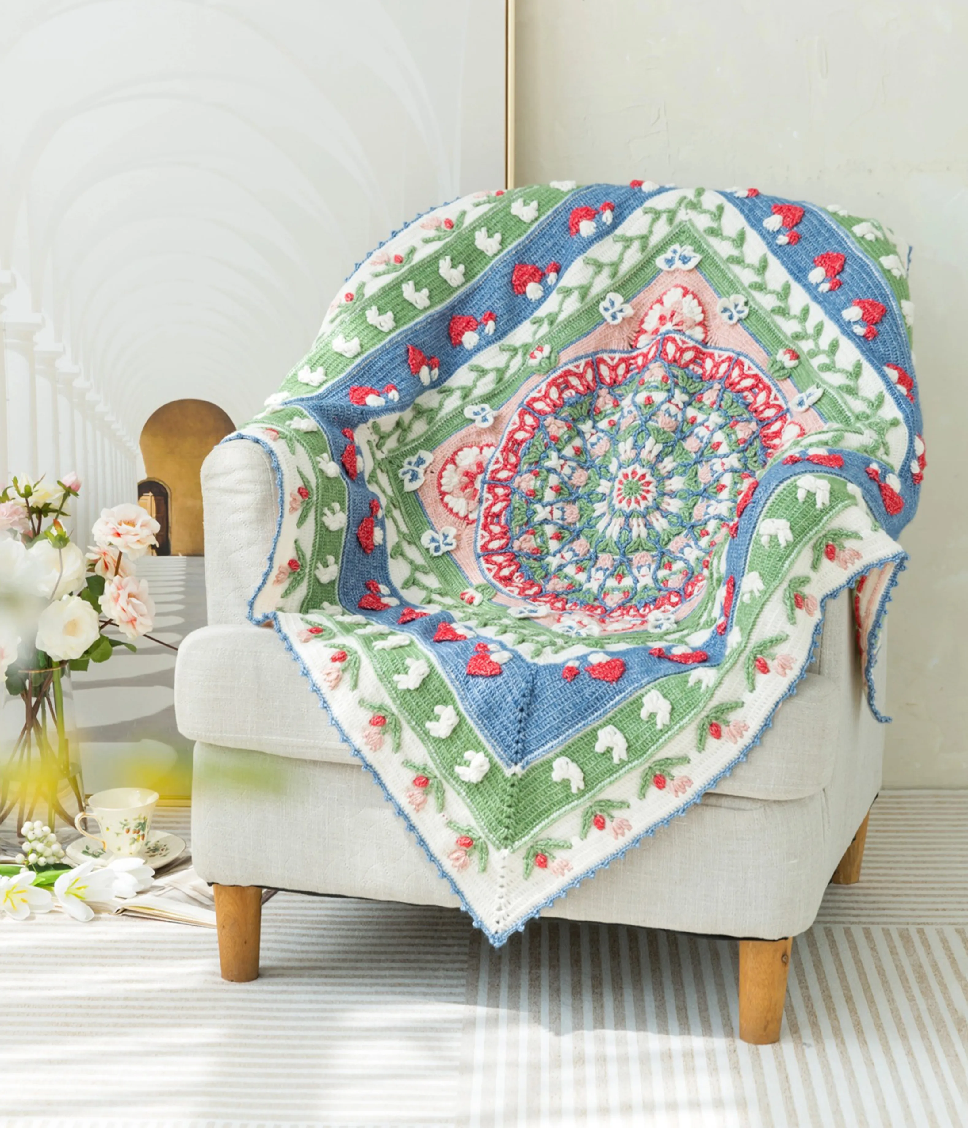 Alice in Wonderland Blanket tutorial cover