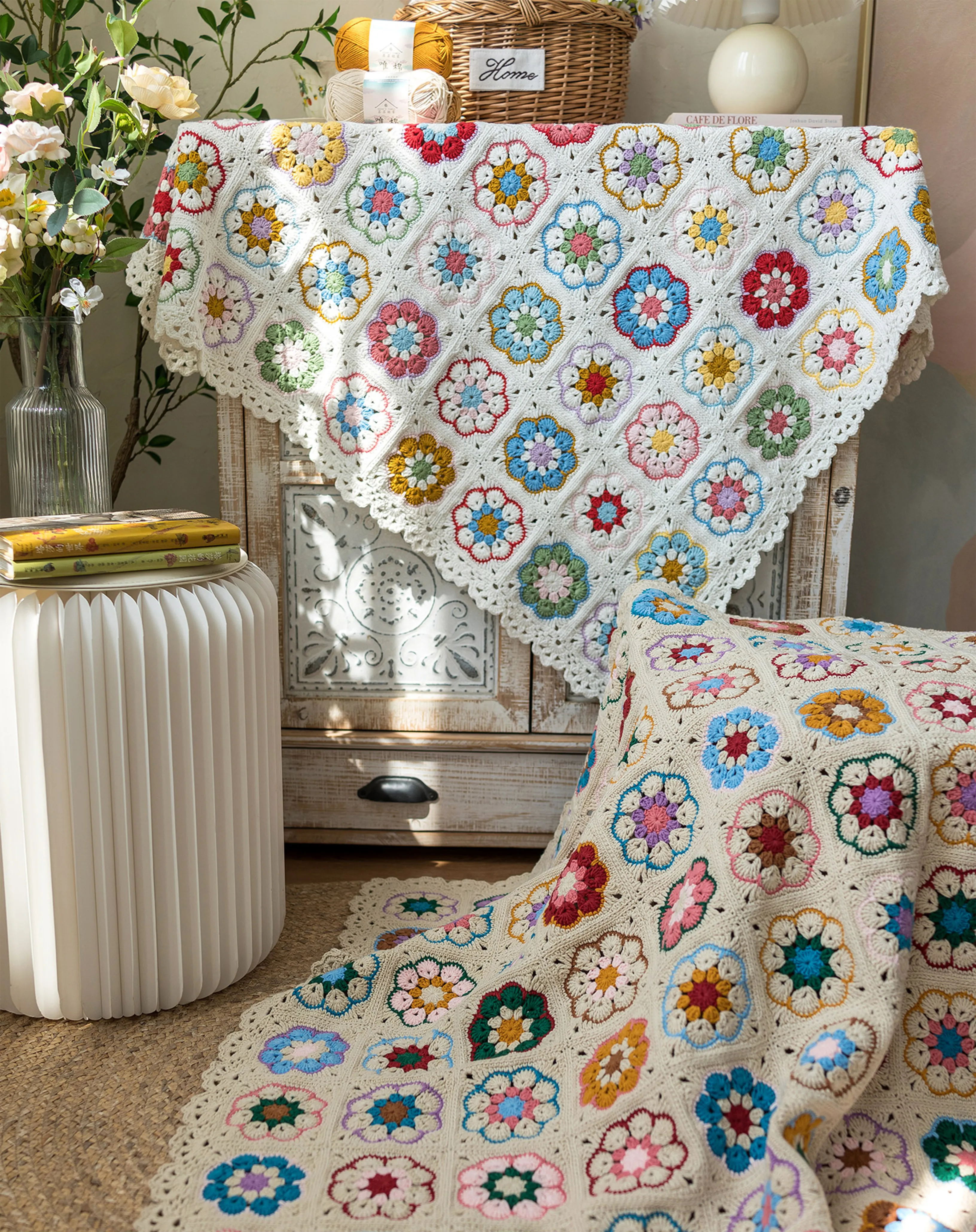 Garden Motif Blanket crochet project