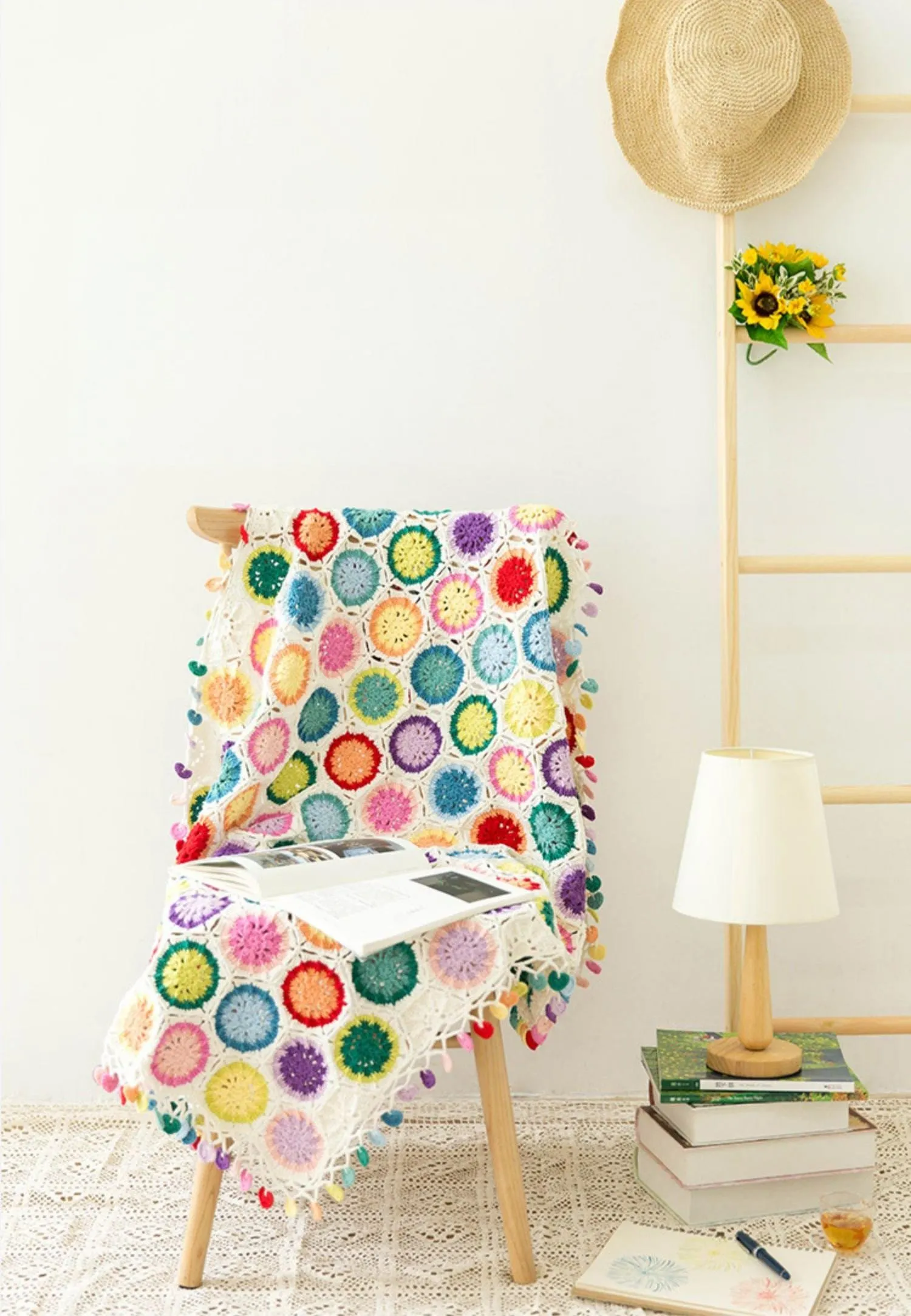 Firework Bloom Blanket crochet project
