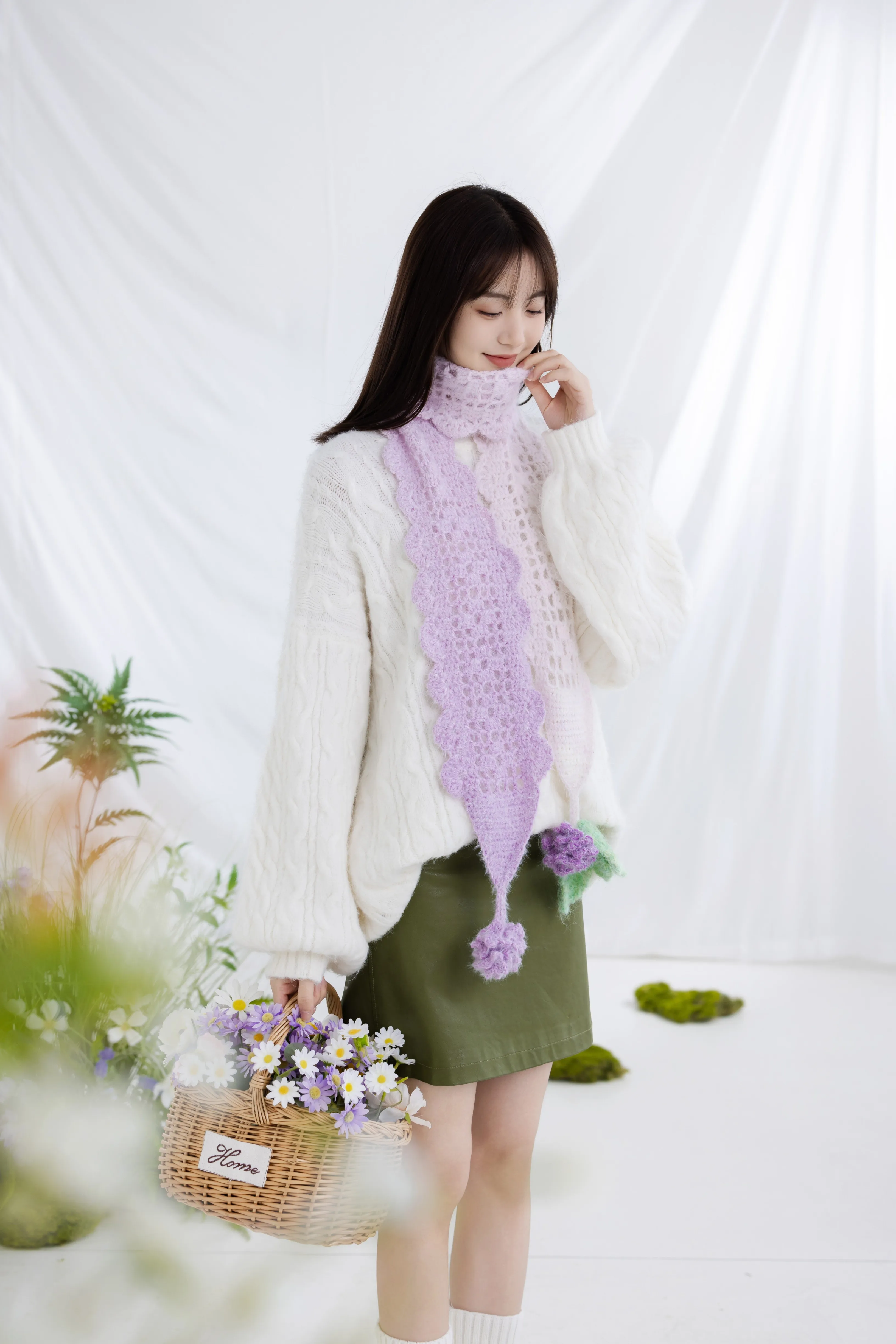 Hydrangea Scarf crochet project