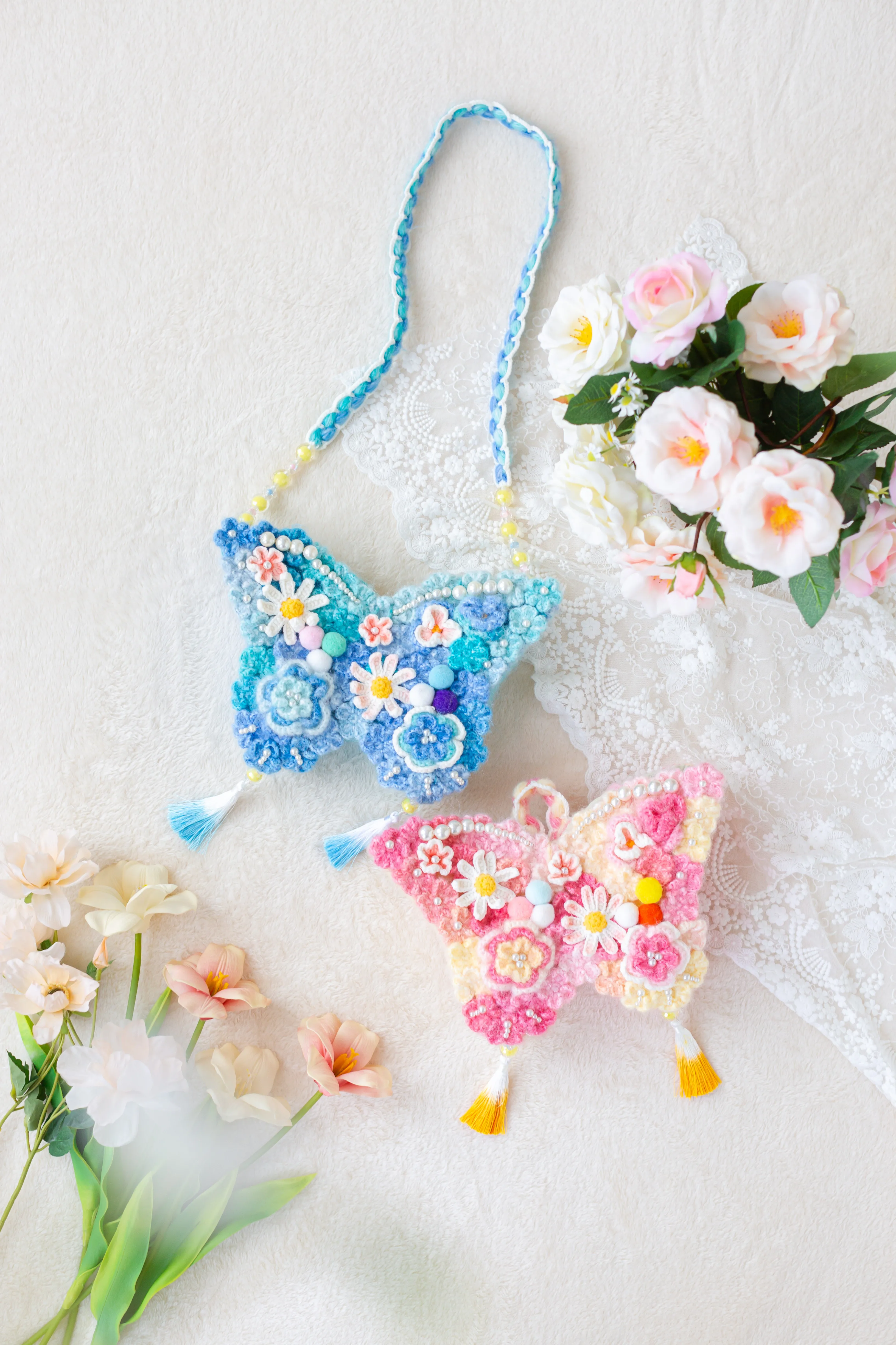 Butterfly Crossbody Bag crochet project
