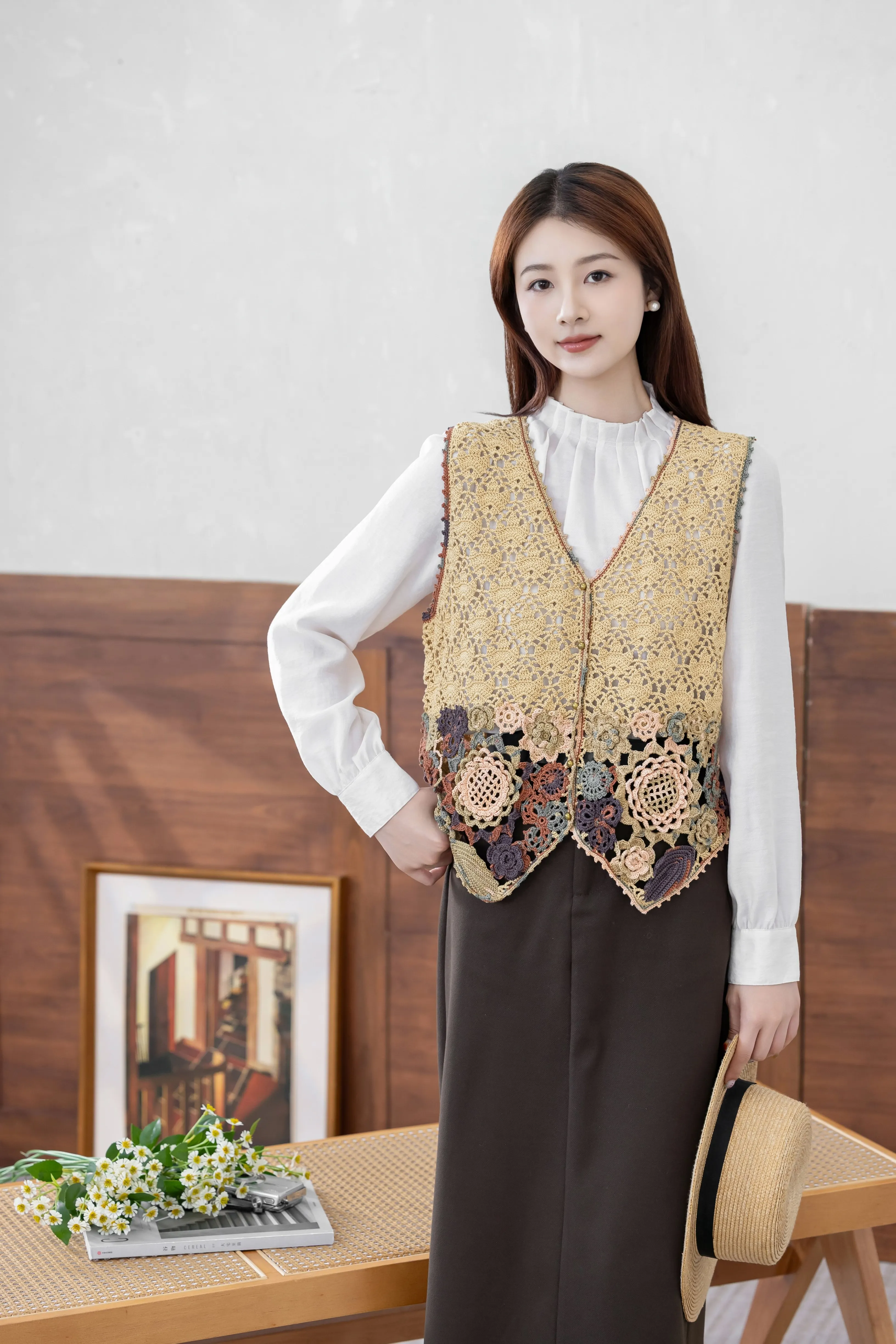 Irish Lace Vest crochet tutorial