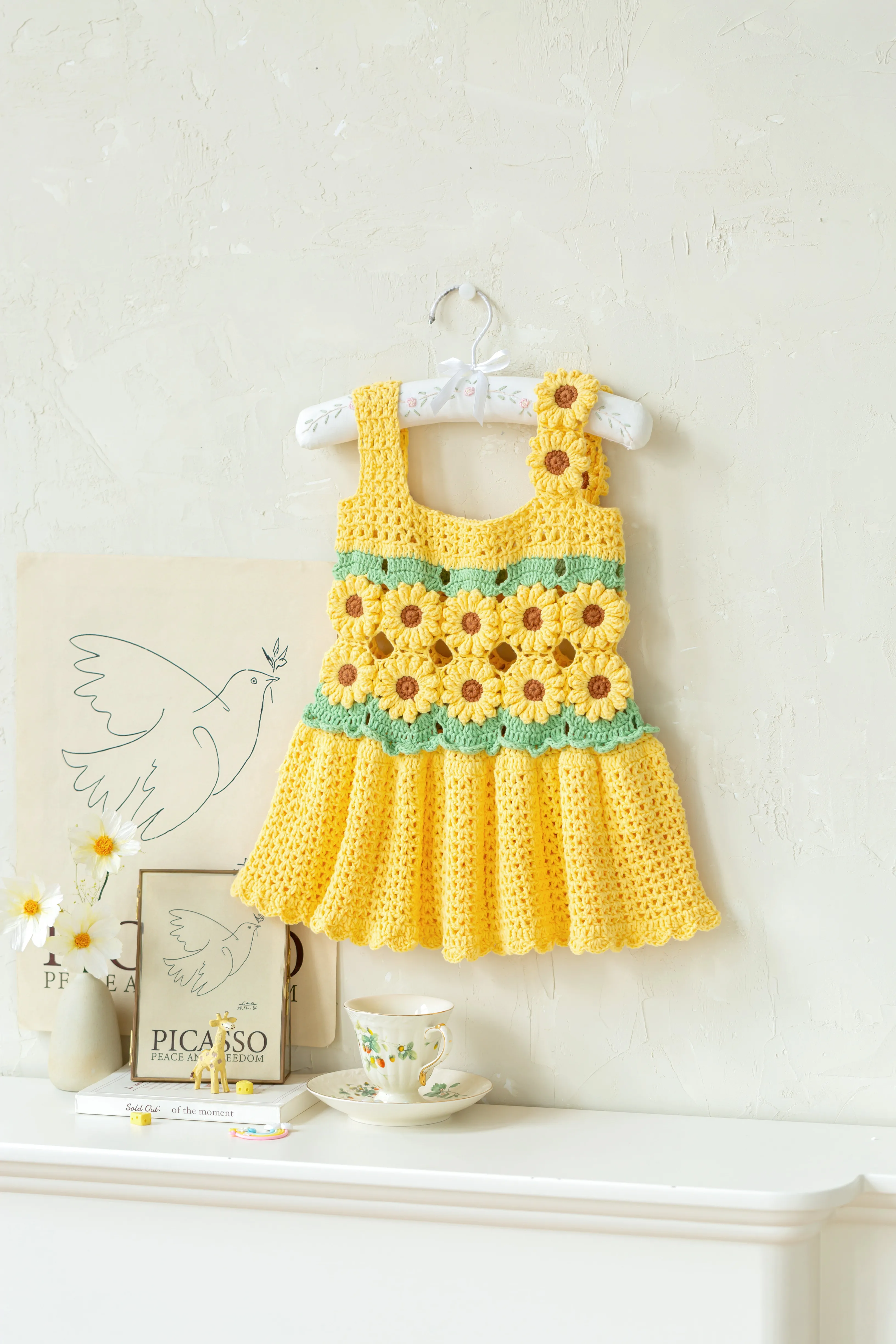 Sunflower Patchwork Dress crochet project