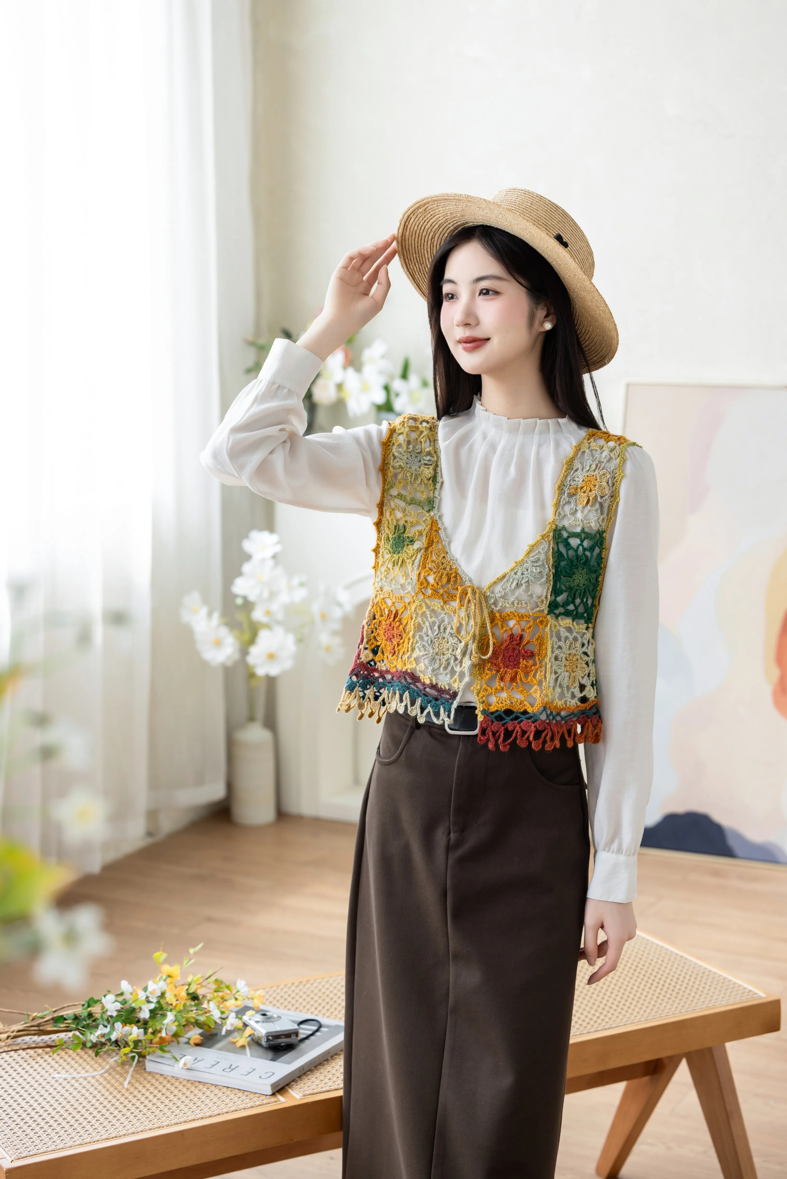Gesang Blossom Vest crochet project