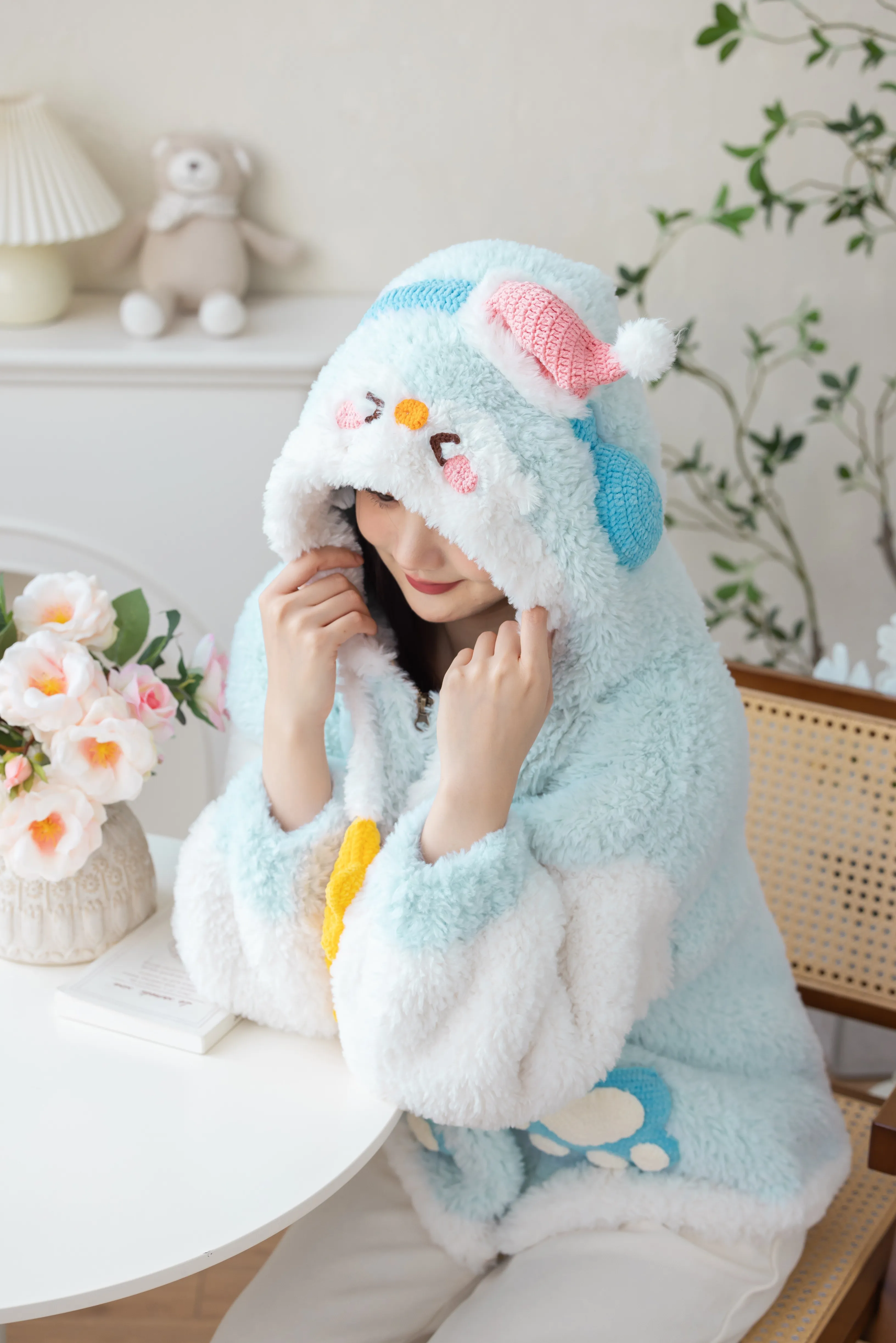 Family Fluff Coat crochet project