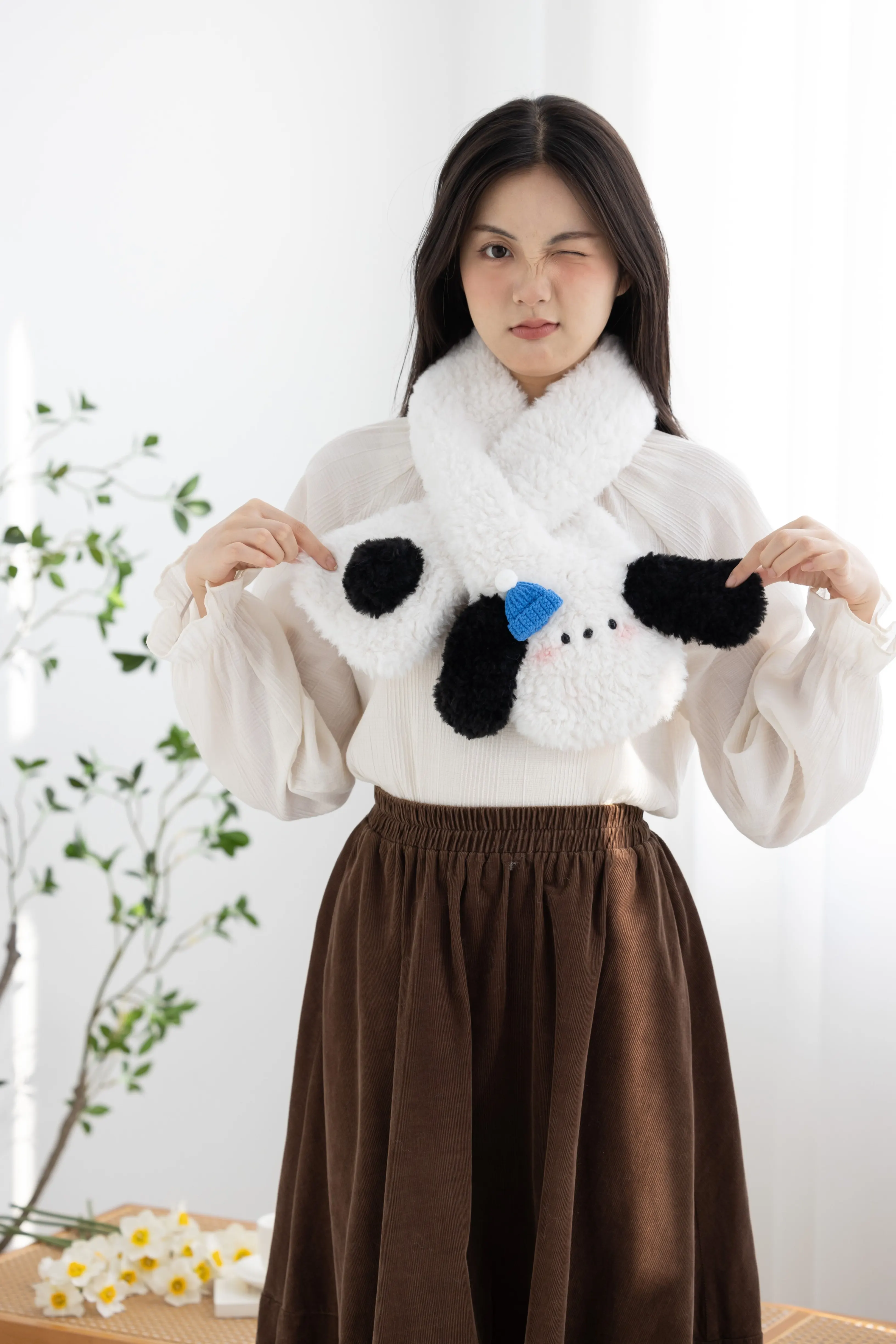 Fluffy Animal Scarf  crochet tutorial
