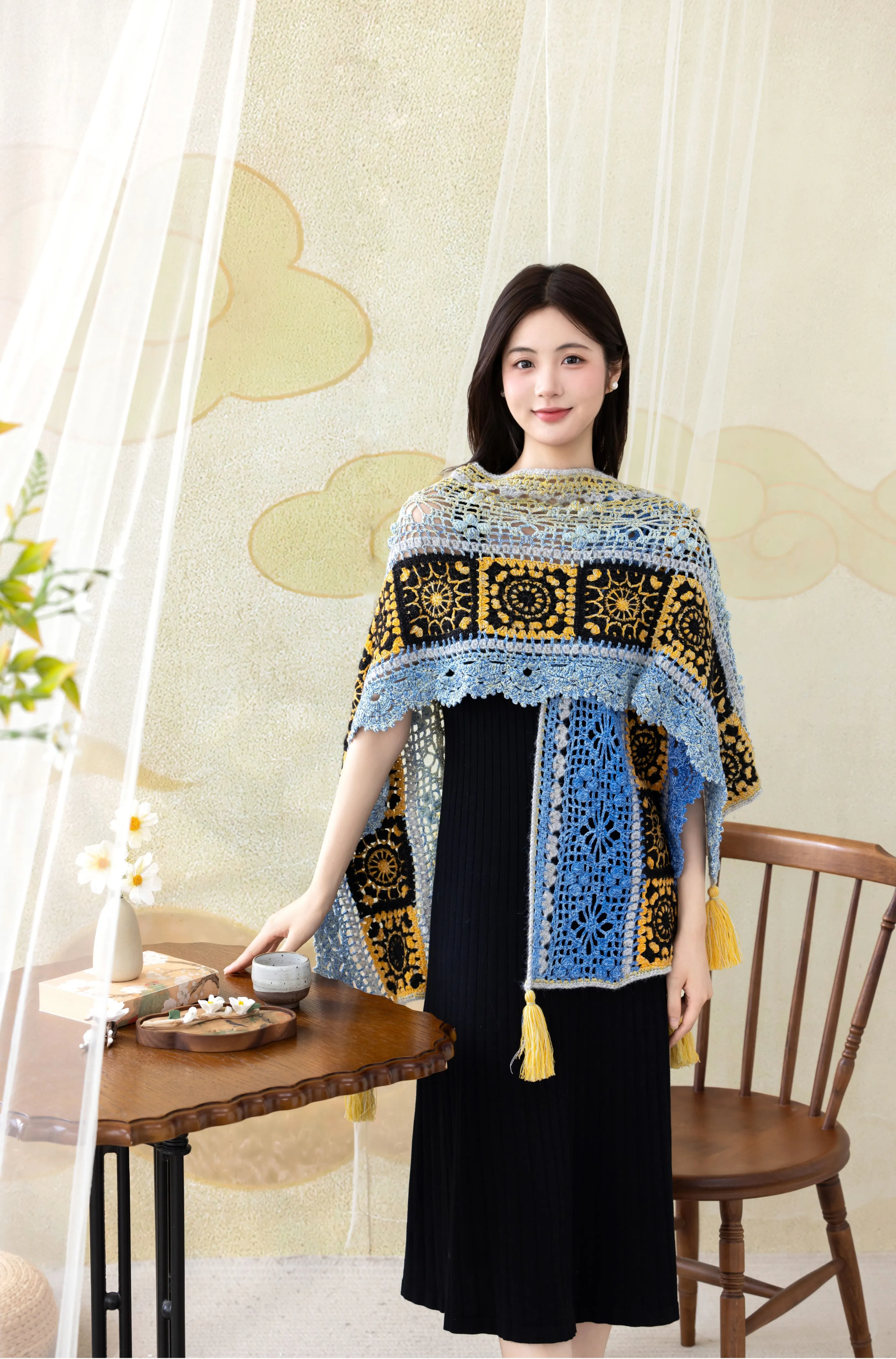 Schumann Shawl crochet tutorial