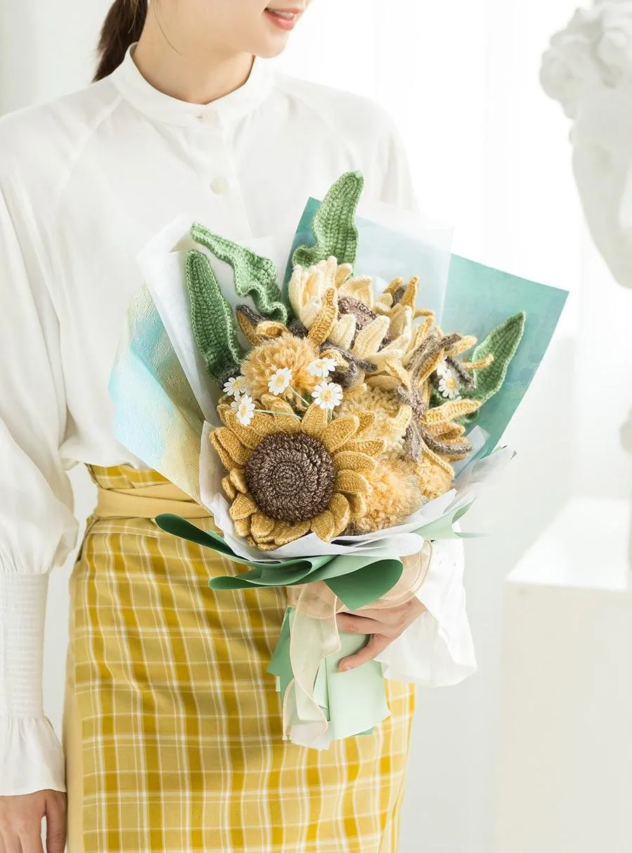 Impressionism Bouquet || Van Gogh’s Sunflowers crochet project