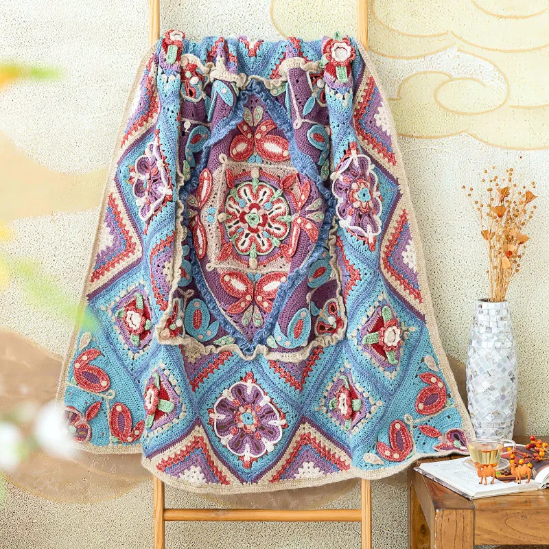 Miao Village Pillow-Case Blanket  crochet project