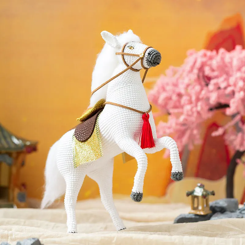 White Dragon Horse crochet tutorial