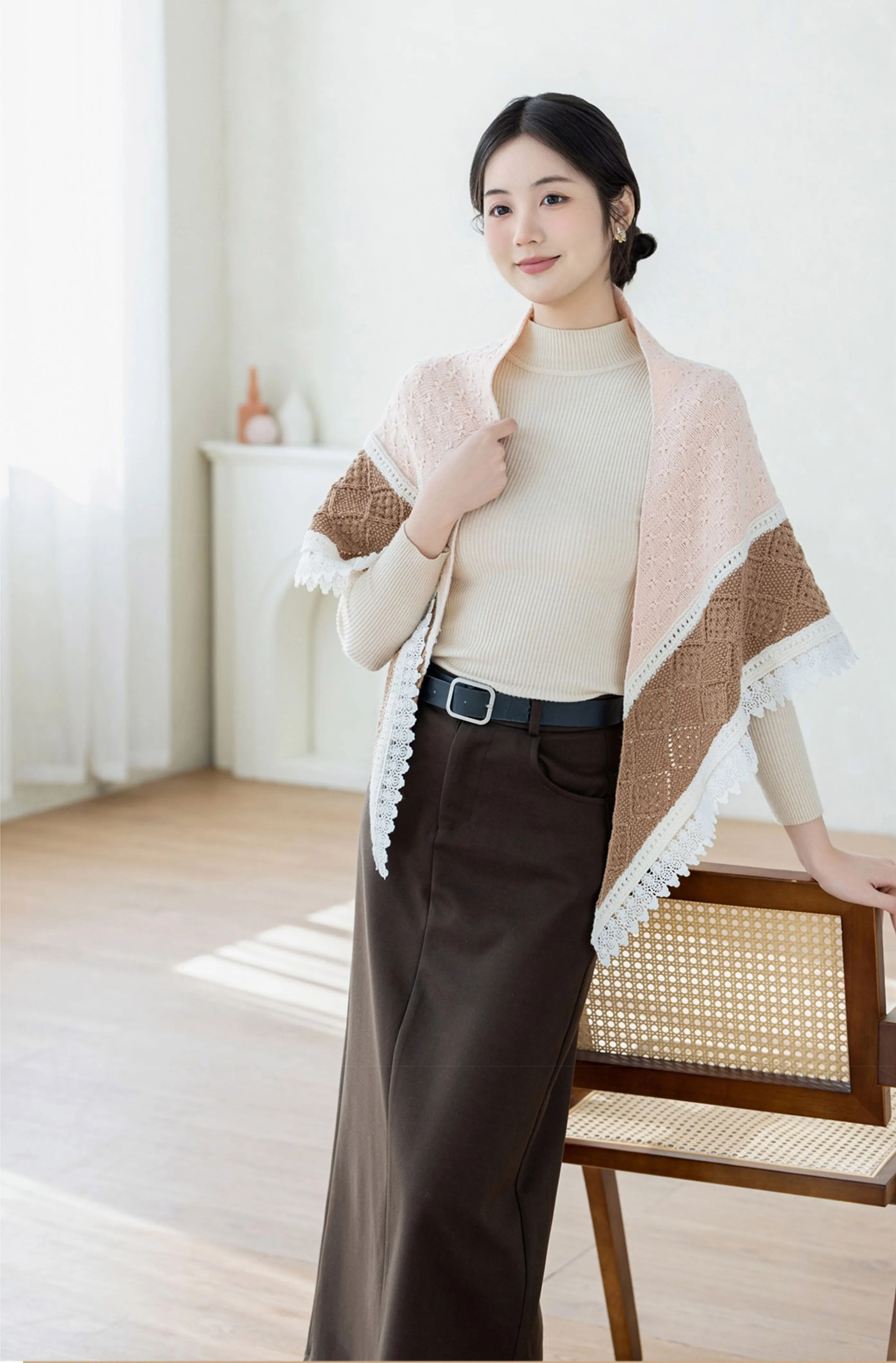 Peach Shawl crochet tutorial