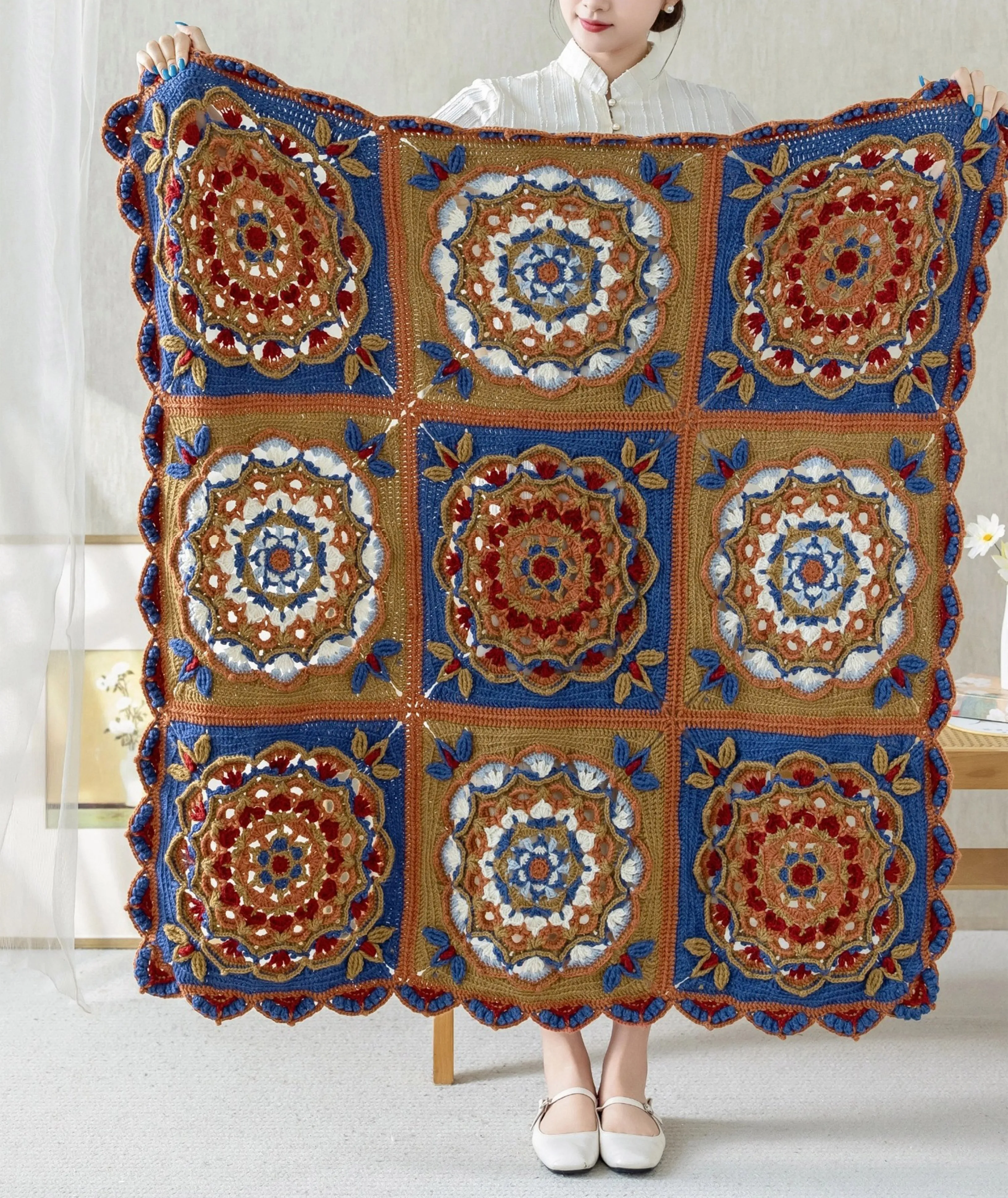 Nine Caissons Blanket  crochet project