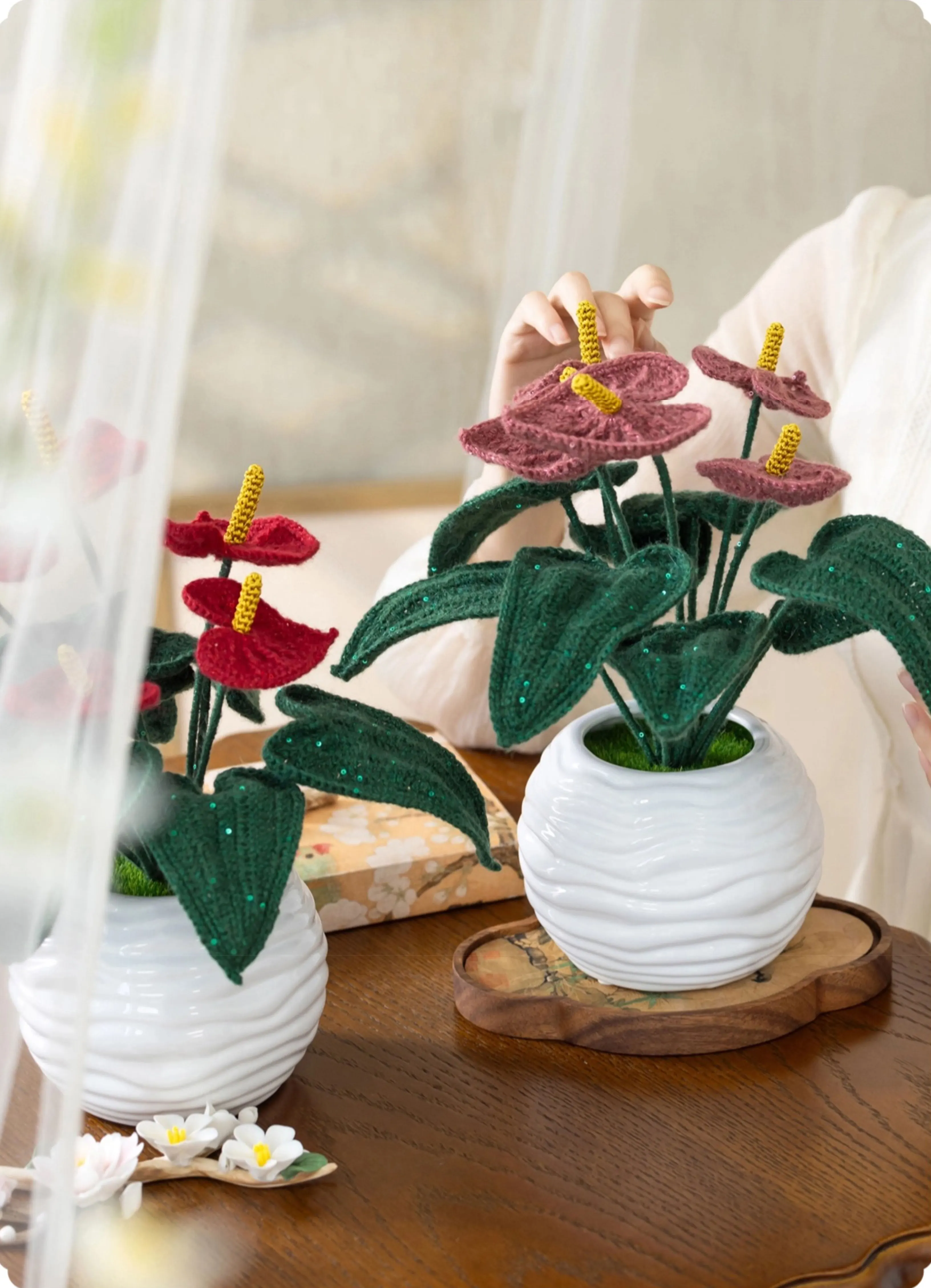 Fortune Anew Anthurium crochet tutorial