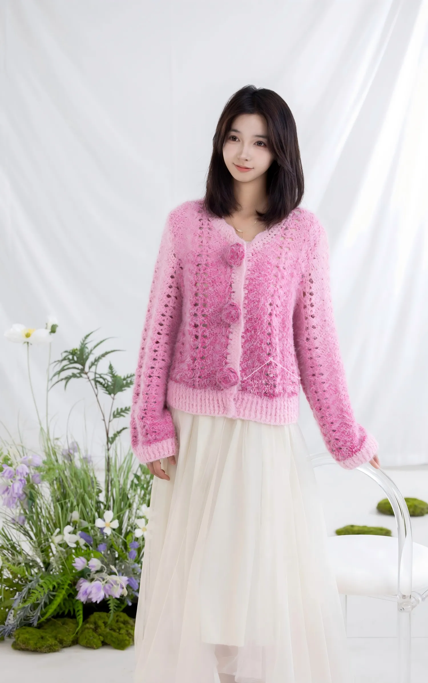 Rose Cardigan crochet project