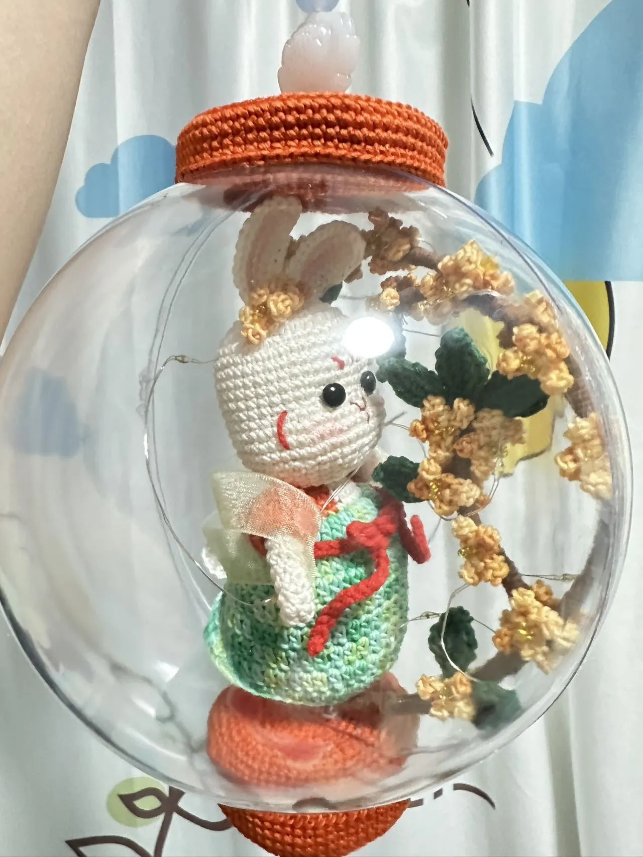 桂花兔花灯, a crochet project shared by 连连