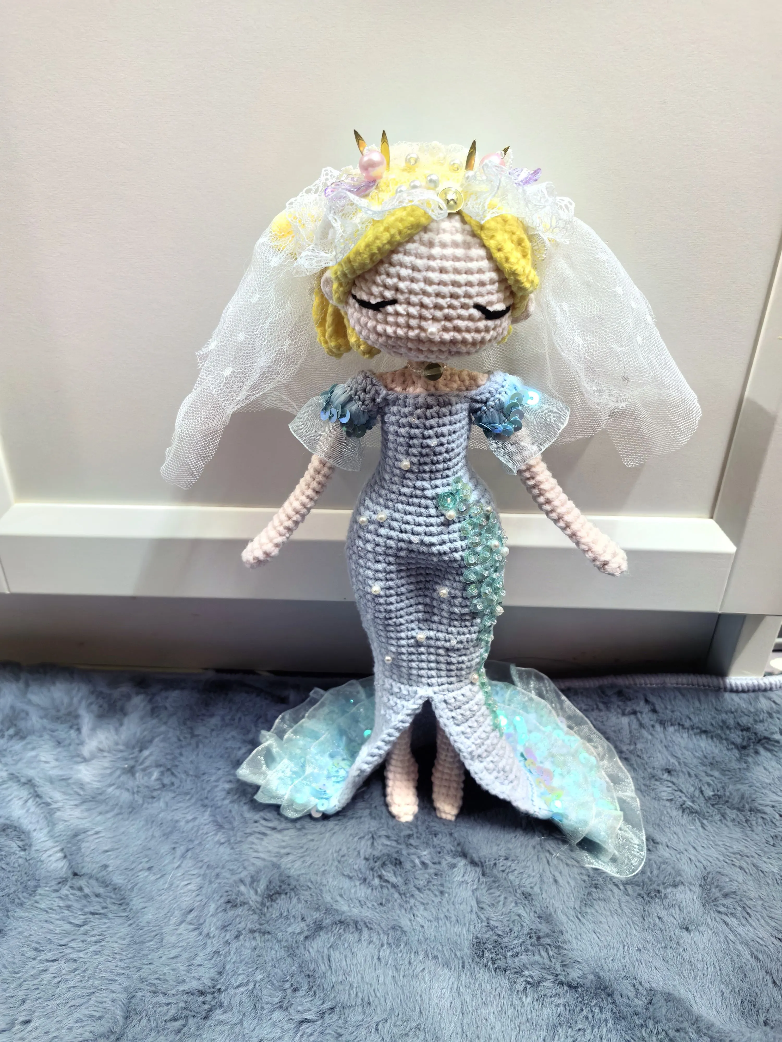 衣服上的珠片好烦,其他都不难, a crochet project shared by 瞿