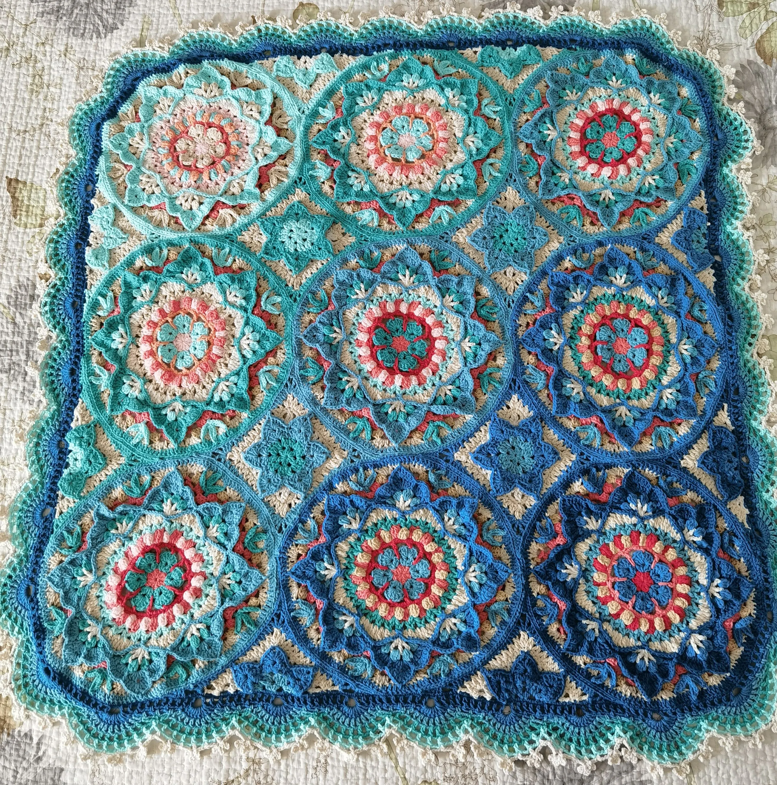 别具风格的穆夏毯, a crochet project shared by 温润海风