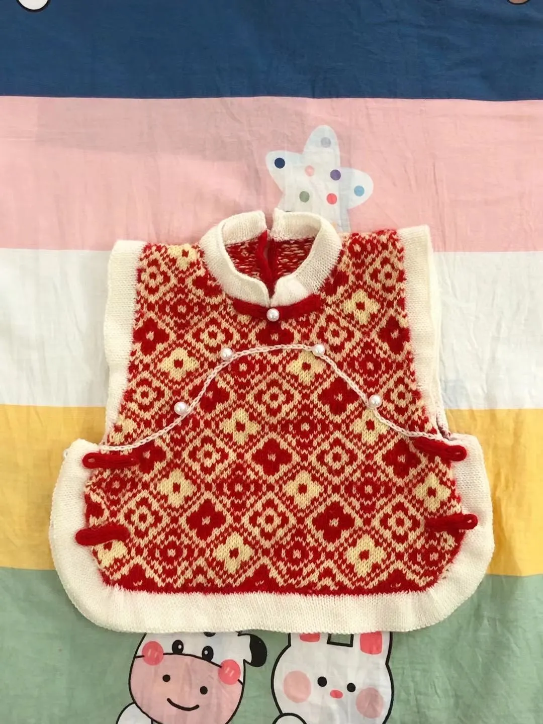 柿柿如意提花马甲, a crochet project shared by 豆瓣酱