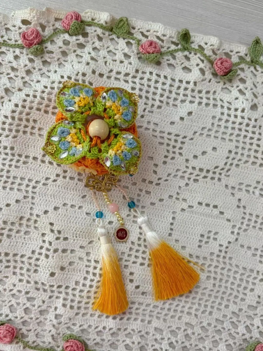 柿柿如意香囊, a crochet project shared by 豆瓣酱