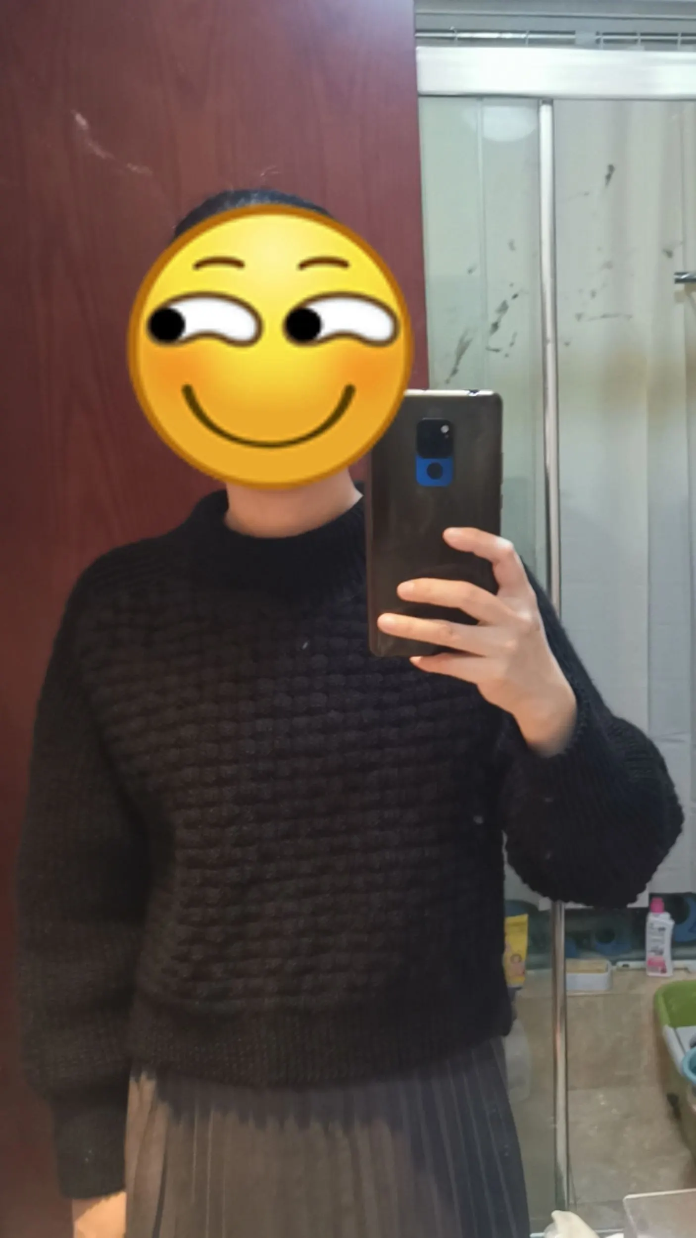 格致马鞍肩毛衣 黑色, a crochet project shared by 黄雅霜