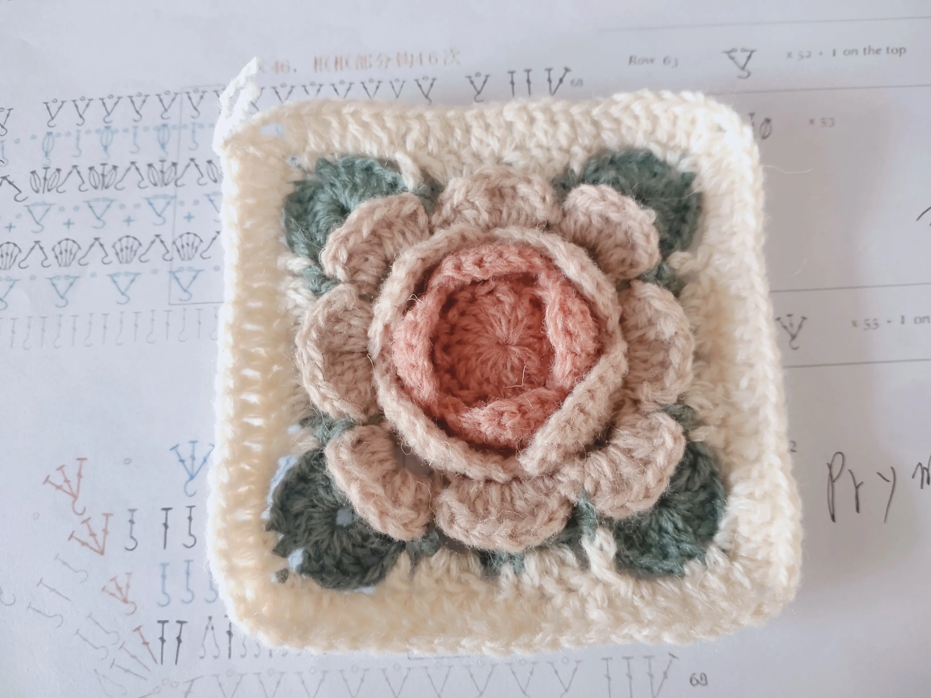 美哒哒的配色，继续努力, a crochet project shared by 冬梅