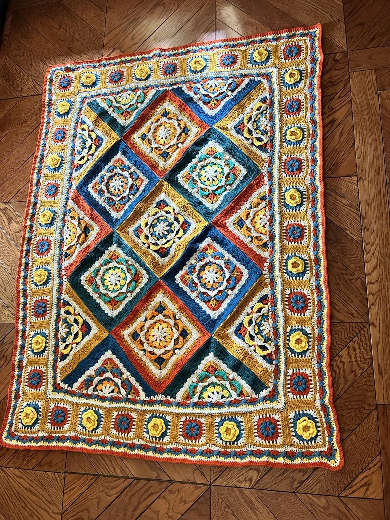 毯子, a crochet project shared by 温温小雅
