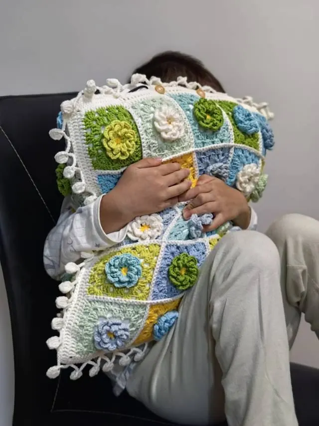 花样抱枕, a crochet project shared by 圆子