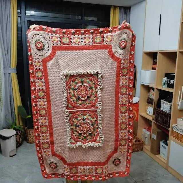 都铎玫瑰,苏苏姐家最喜欢的毯子,没有之一, a crochet project shared by 小白马