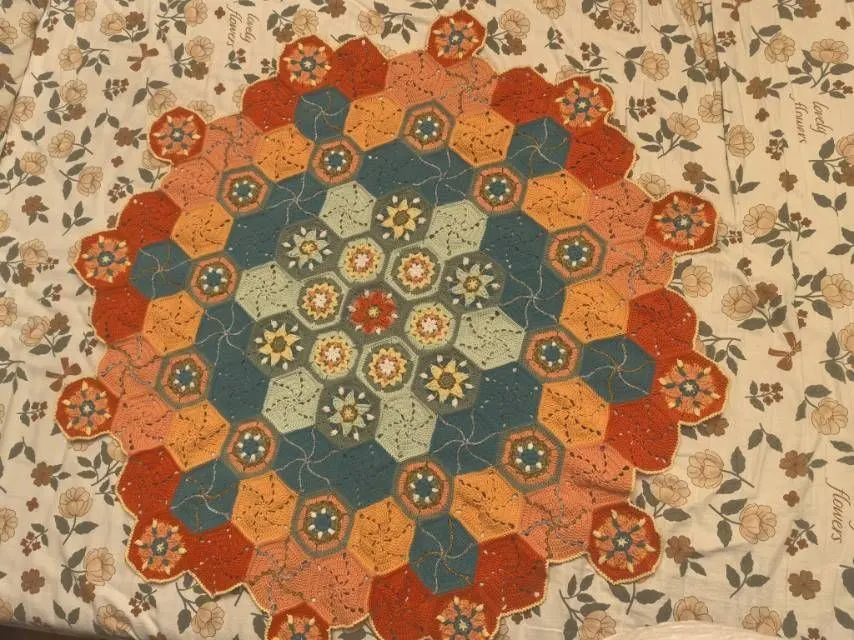 交作业, a crochet project shared by 太阳花围巾