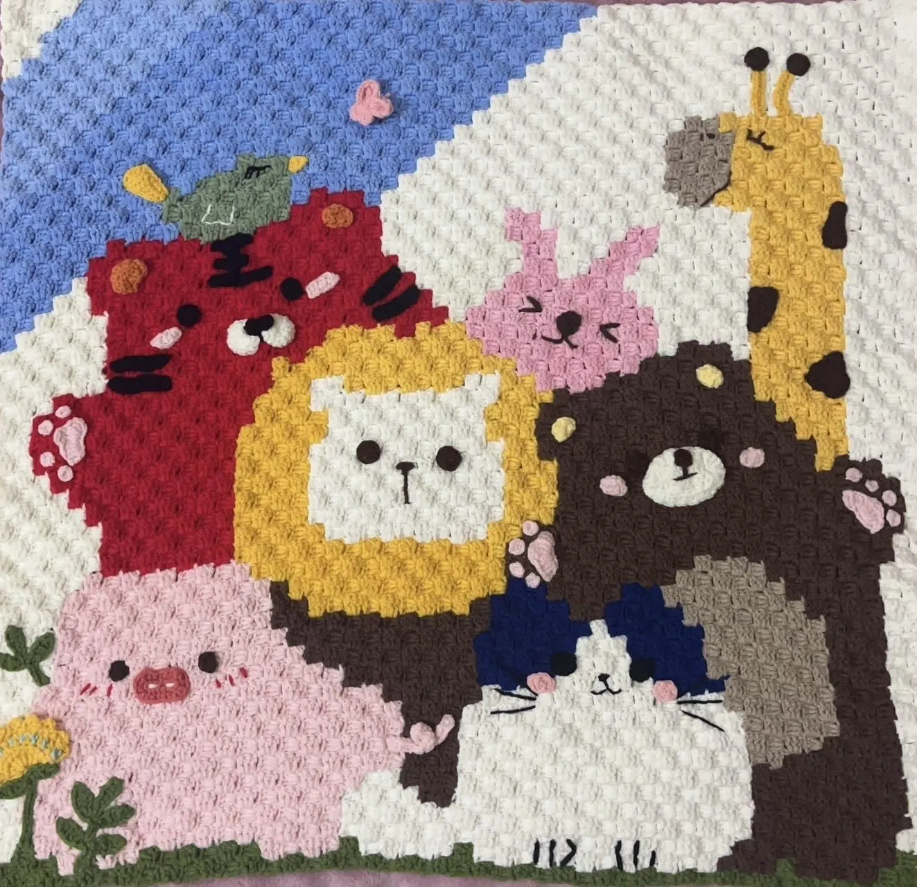 三天完成但是没有钩边边, a crochet project shared by 七