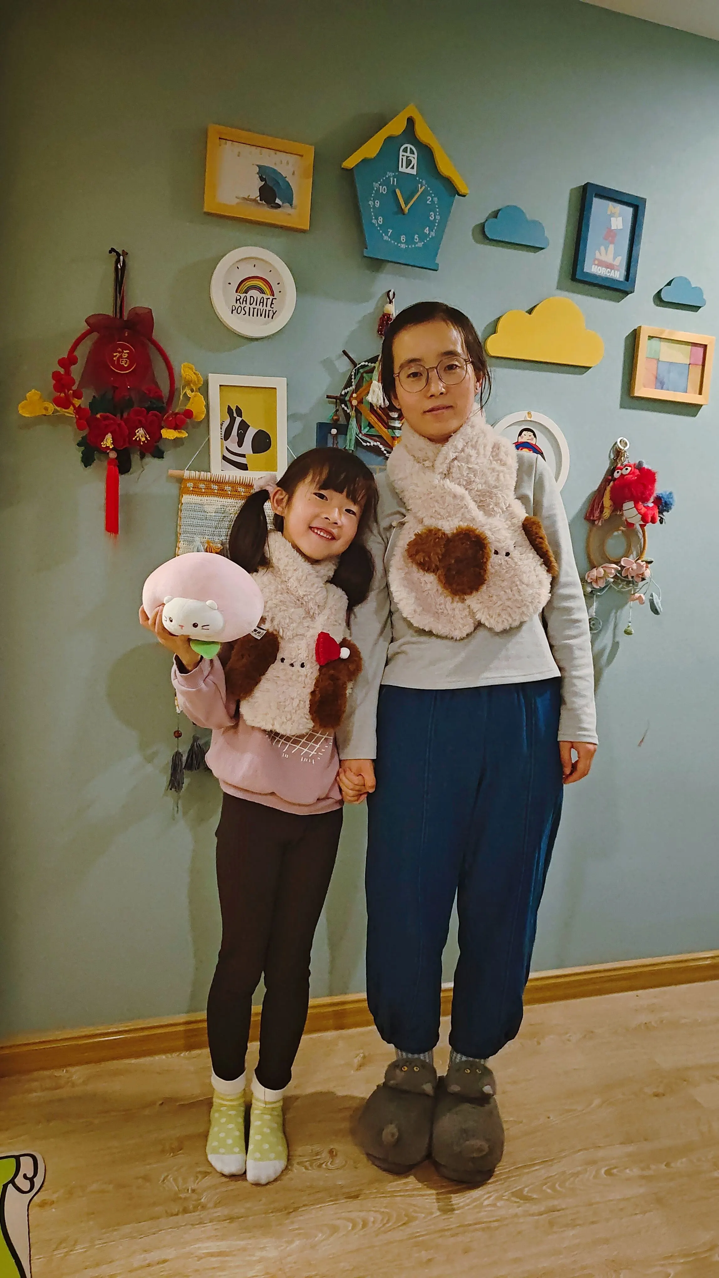 绒绒围巾亲子款, a crochet project shared by 南有乔木，时有樾树
