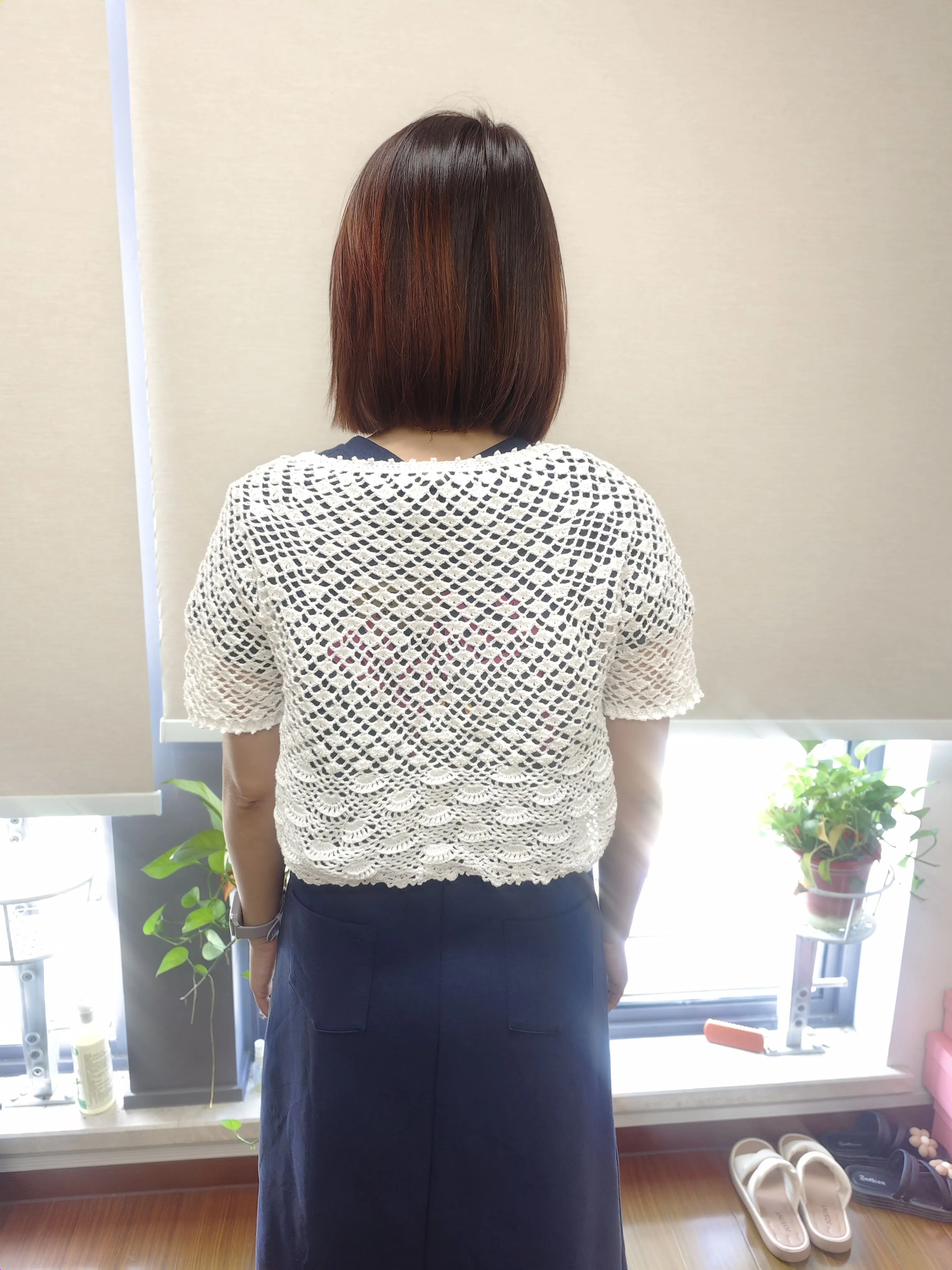 夏天谁还没有件吊带，纯白也好看呢, a crochet project shared by 手心手背