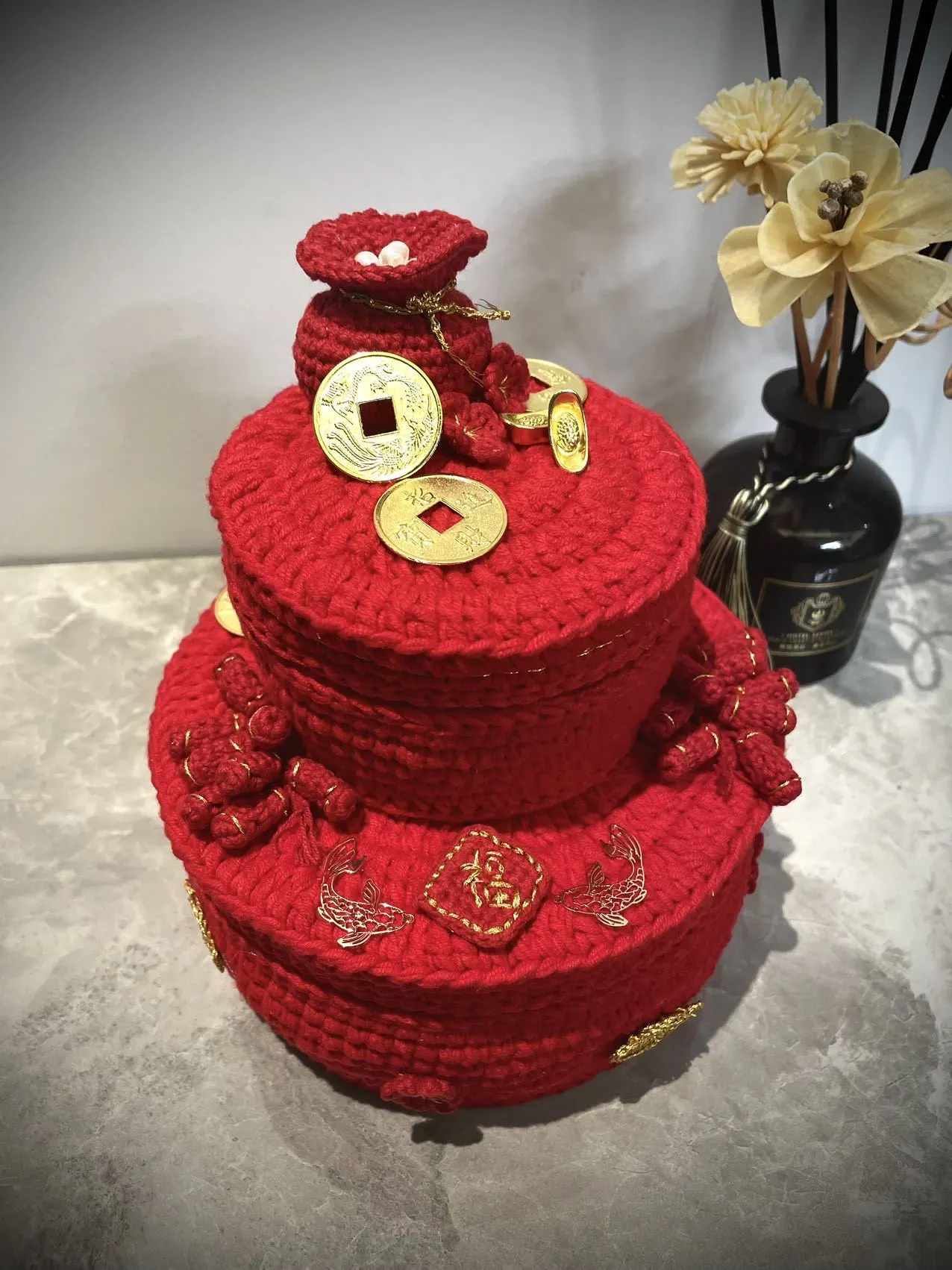 四季锦言收纳盒, a crochet project shared by 🍒Tao🍒
