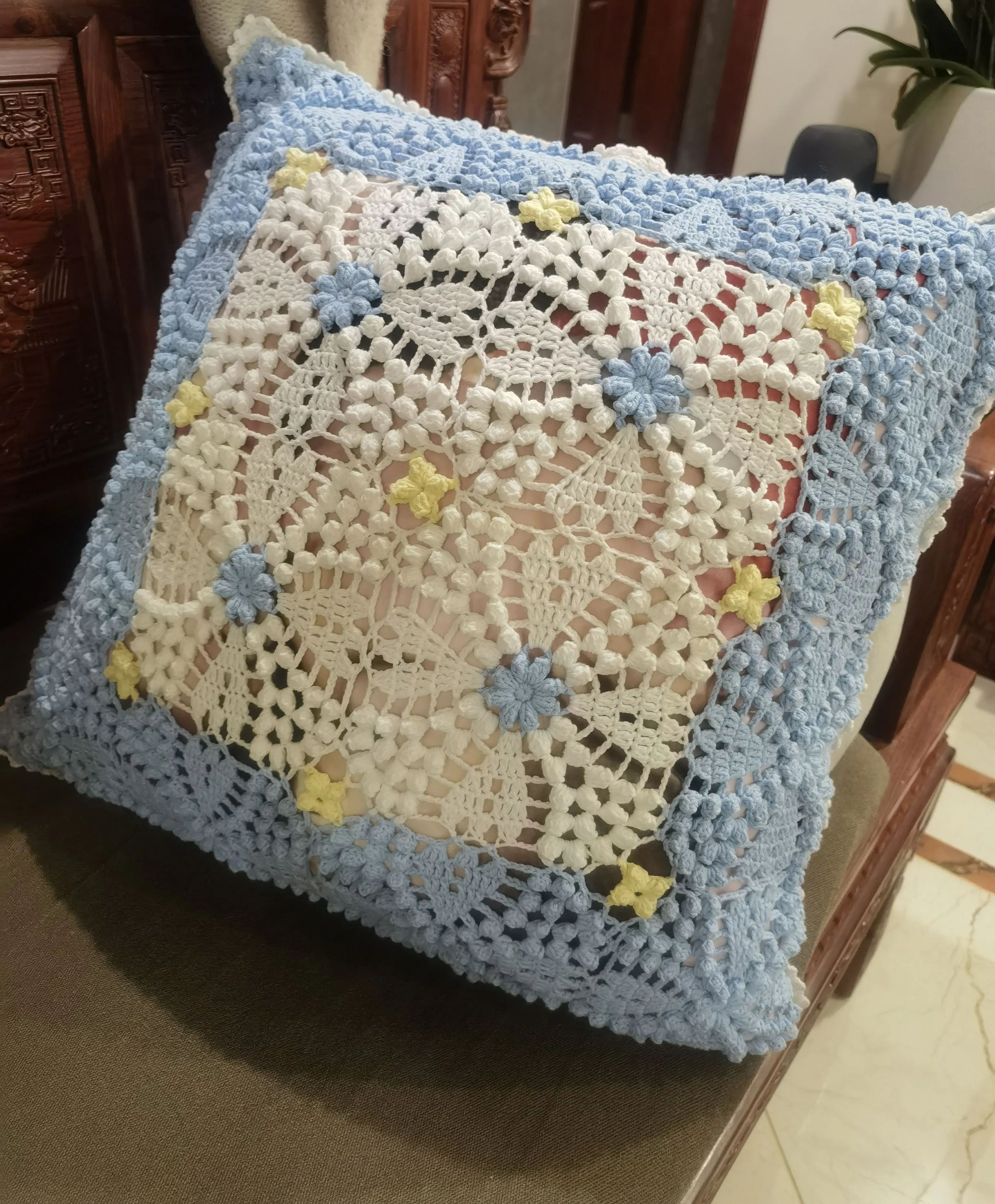 珍珠花毯, a crochet project shared by Community maker