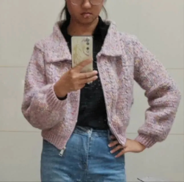 成人款,除了花样配色,别的都改了还不错,拉链是真难缝啊。, a crochet project shared by 蔡静