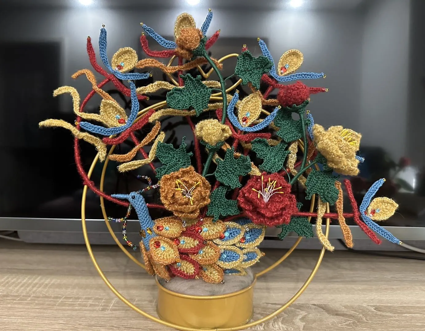 凤穿牡丹, a crochet project shared by 66大顺
