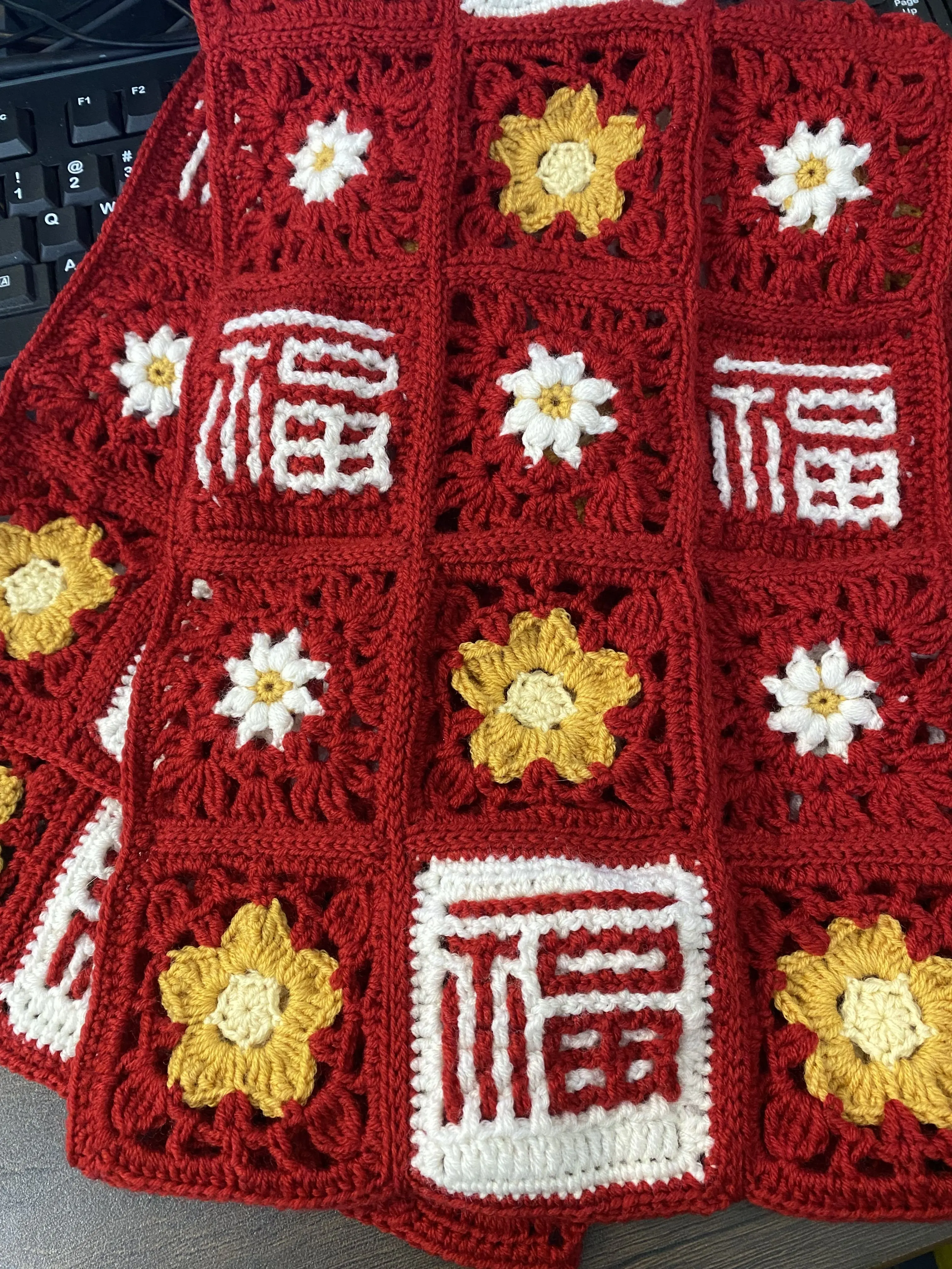 小福星围巾, a crochet project shared by 洛沐
